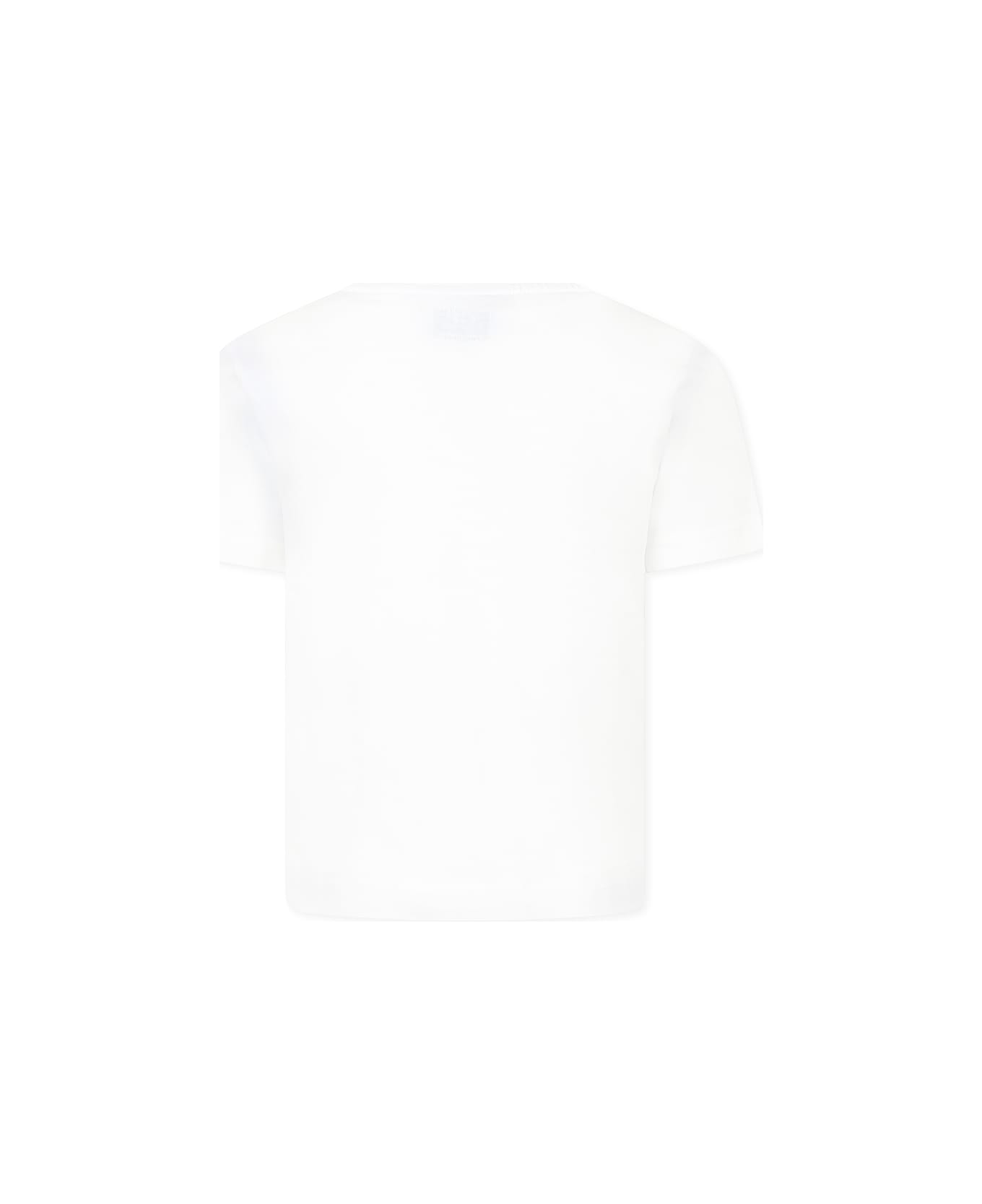 C.P. Company Undersixteen White T-shirt For Boy With Logo - White