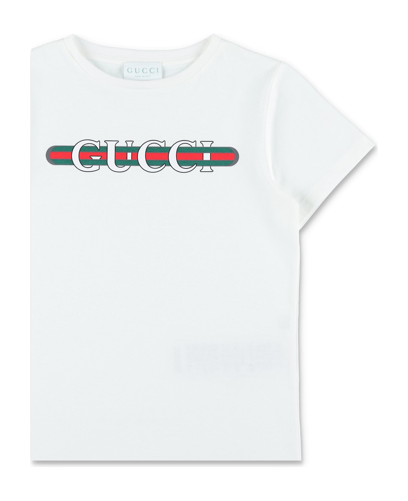 Gucci Kid's Printed Logo Cotton T-shirt - NEW WHITE