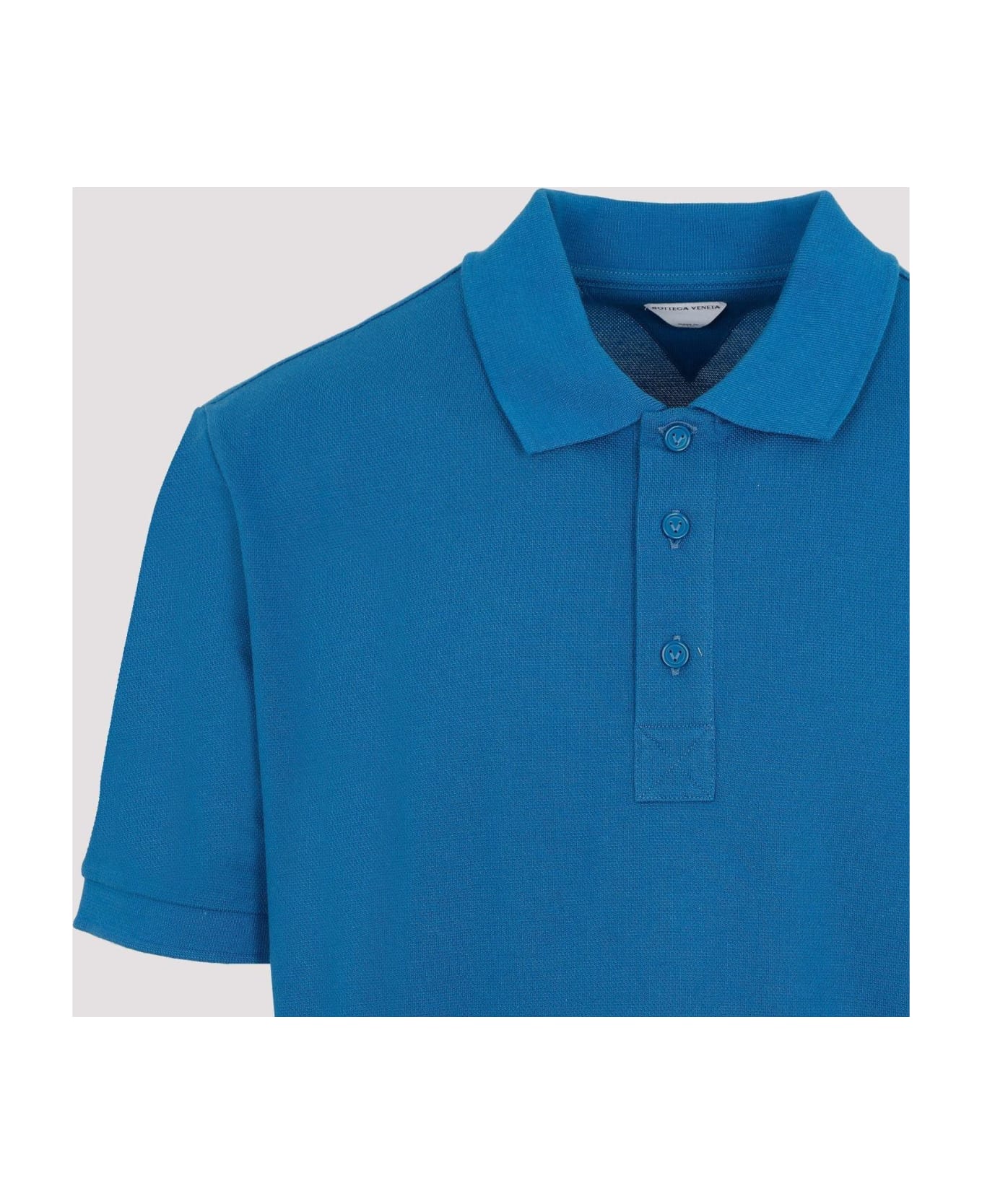 Bottega Veneta Short-sleeved Polo Shirt - PACIFIC シャツ