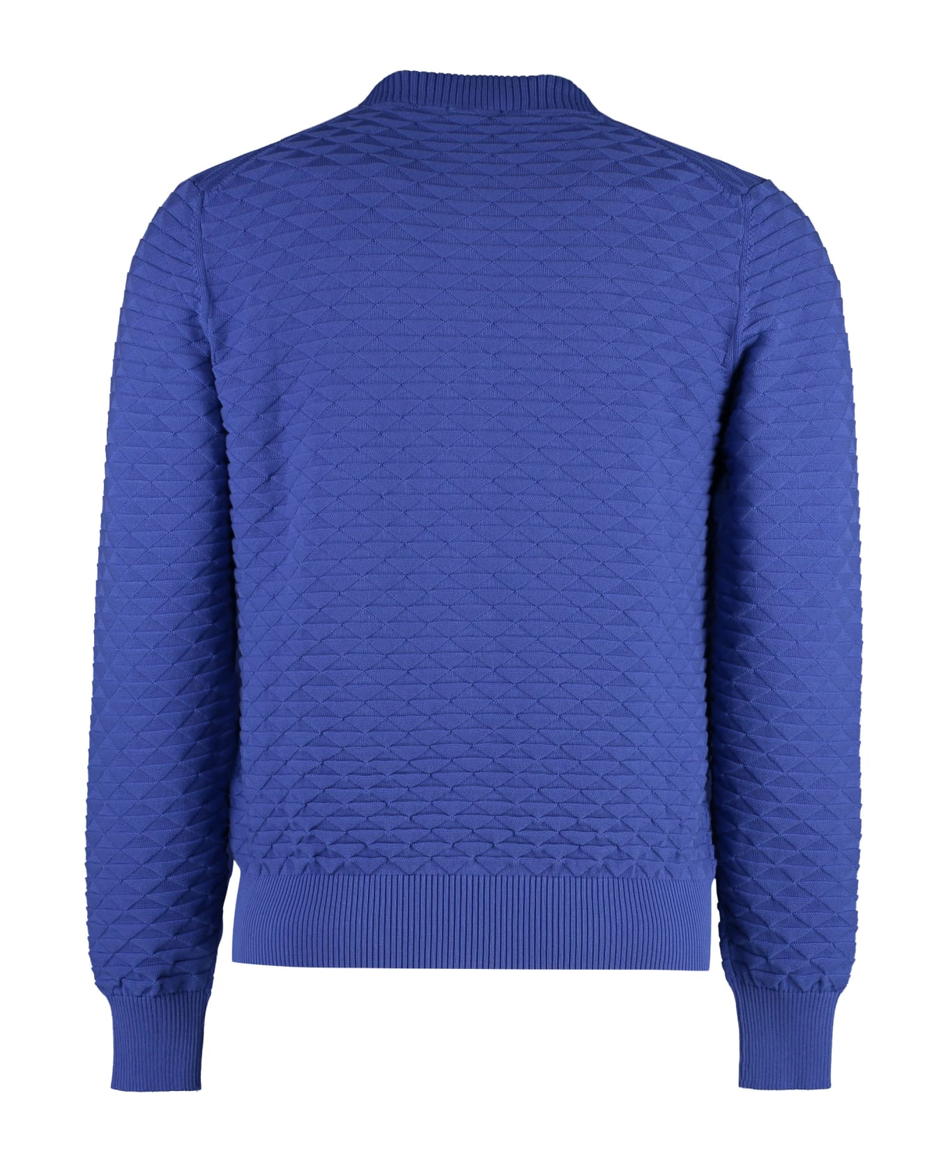 Drumohr Cotton Crew-neck Sweater - blue カーディガン