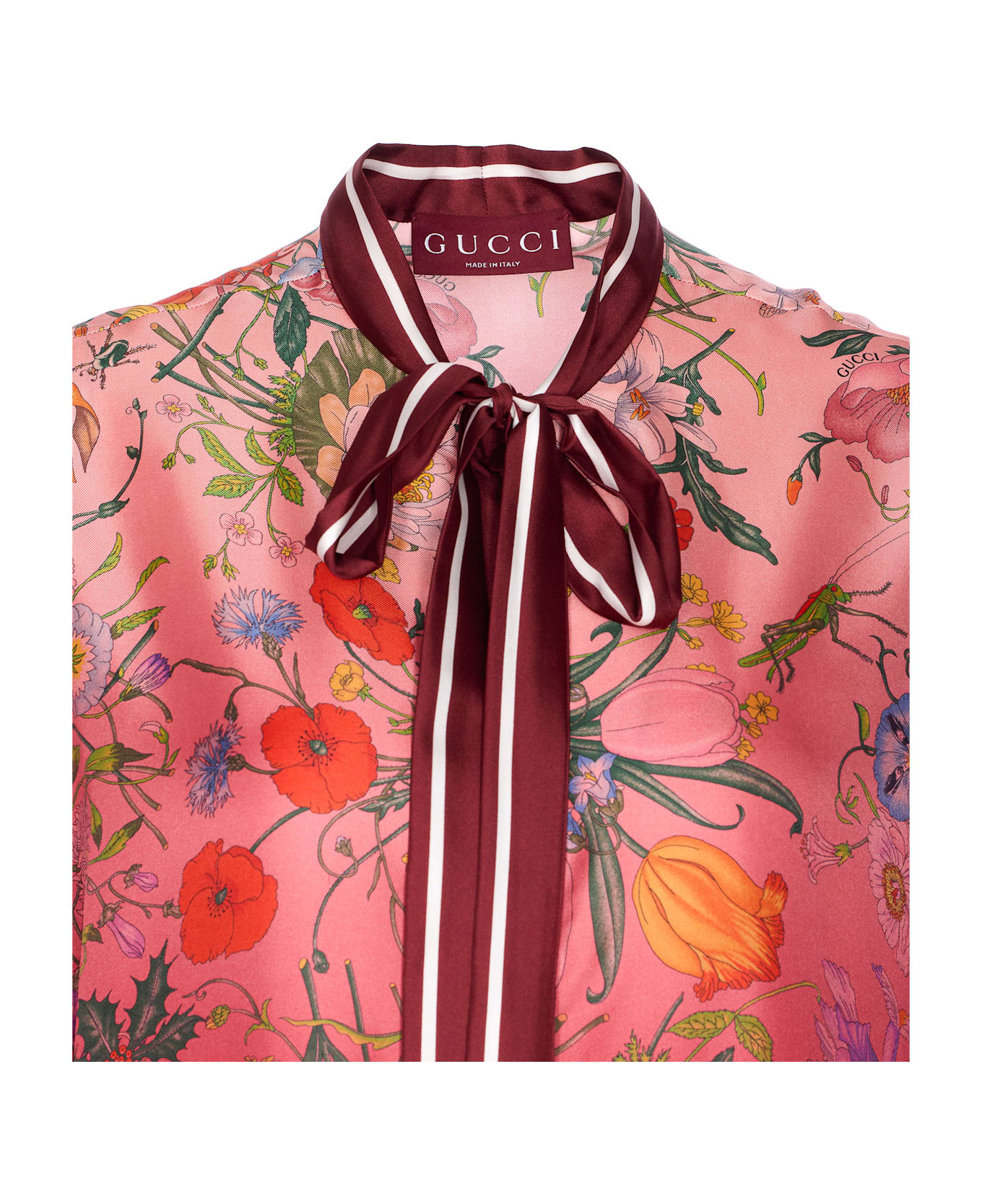 Gucci Flora Gucci Print Shirt - Pink