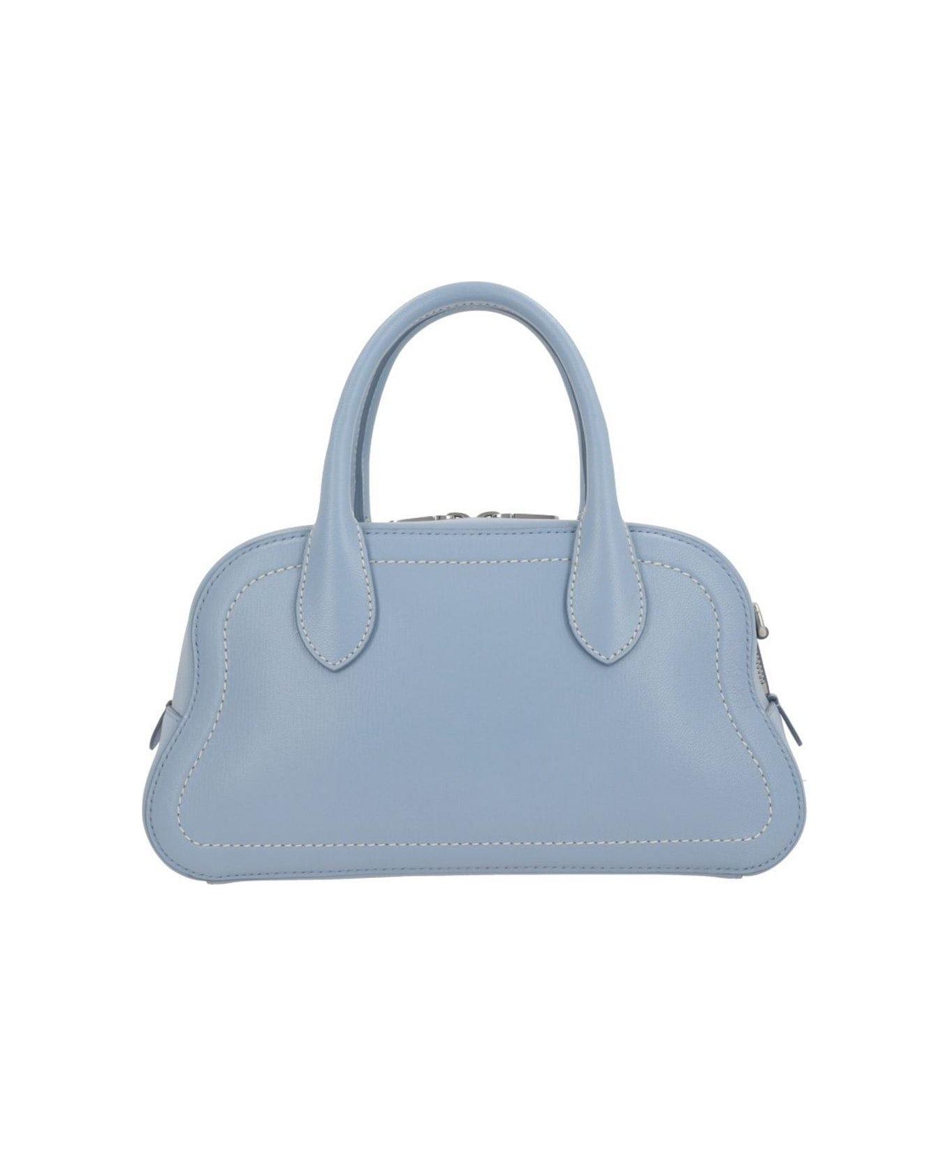 Bally Top Handle Tote Bag - Gnawed Blue