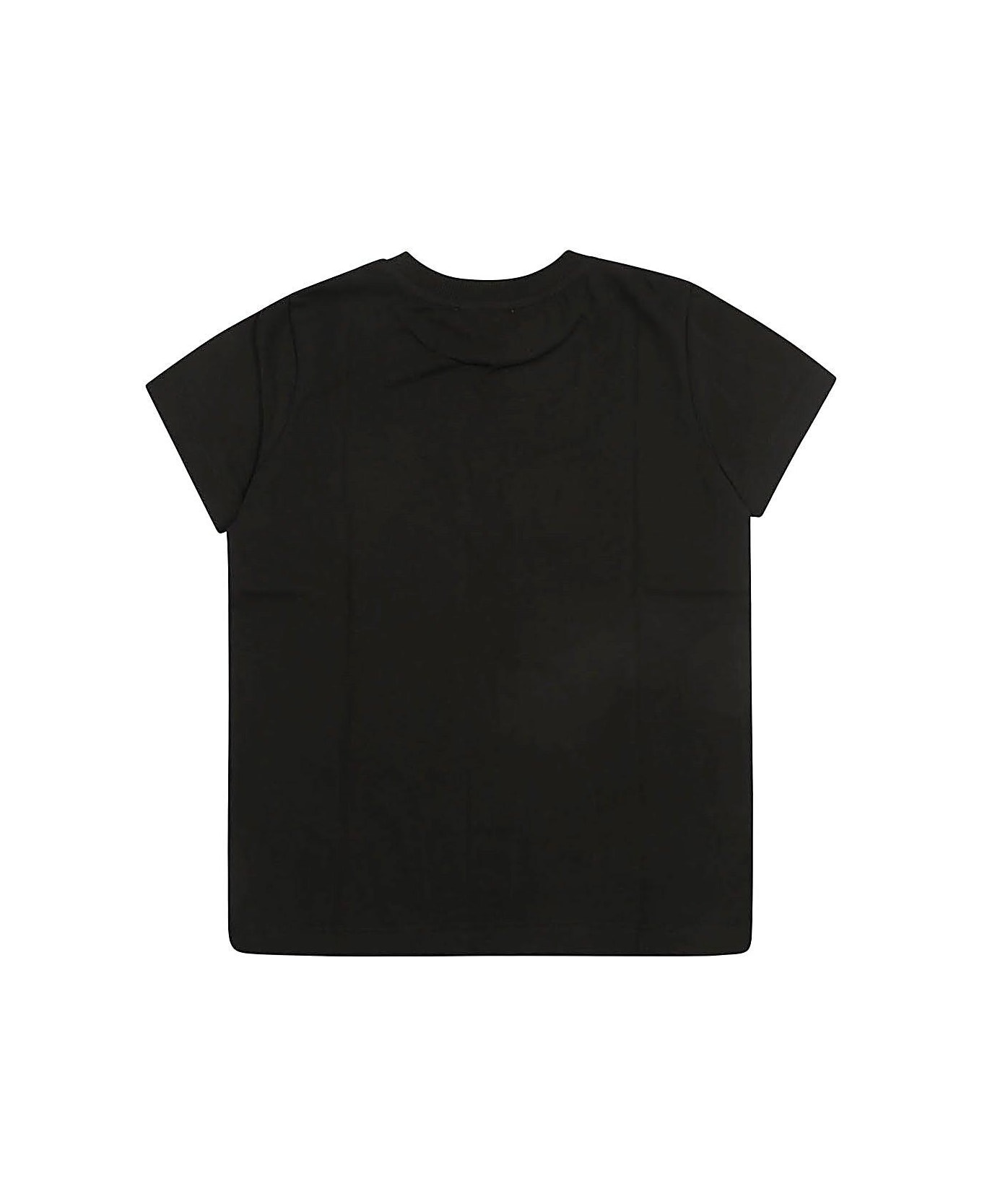 Moschino Logo-patch Crewneck T-shirt - Black