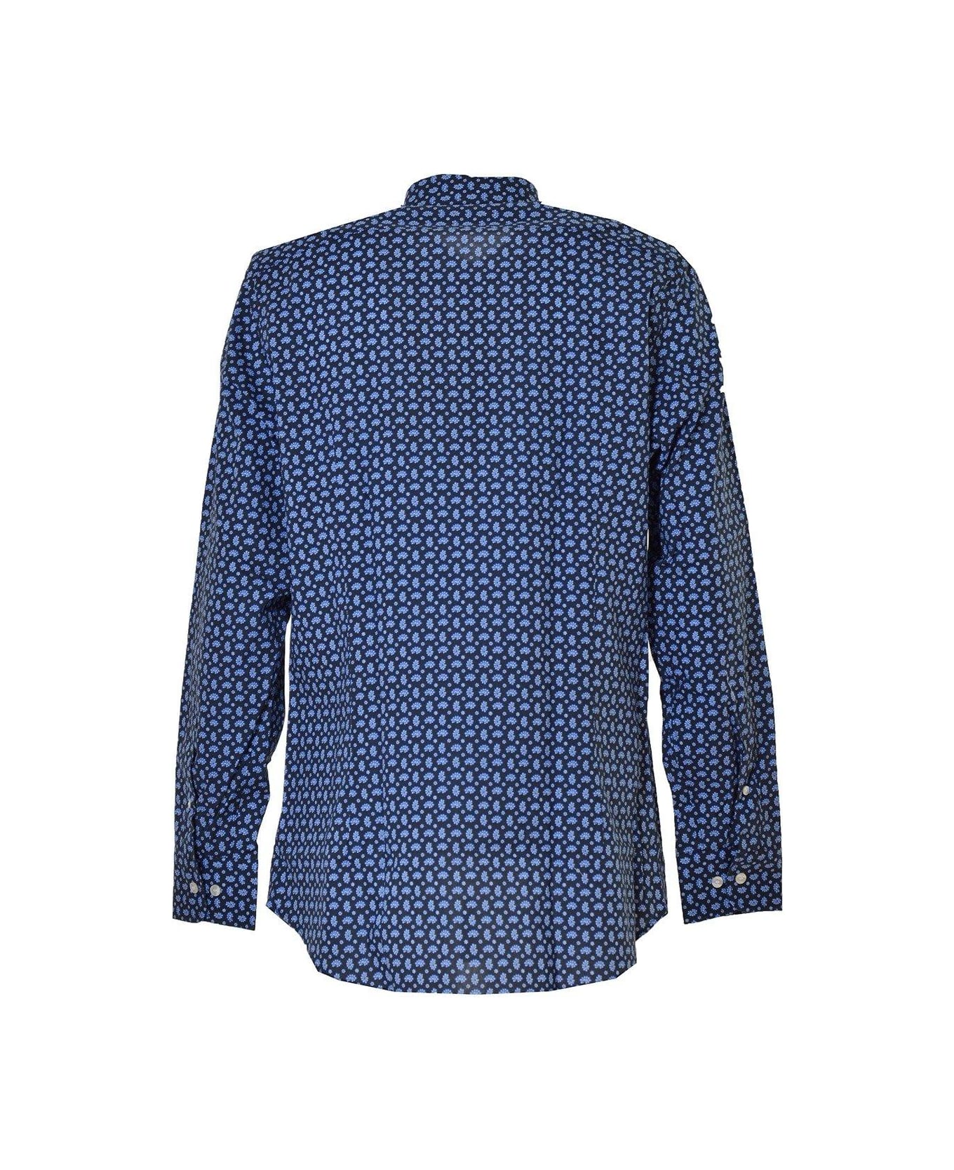 Etro Motif Printed Buttoned Shirt Etro - BLUE
