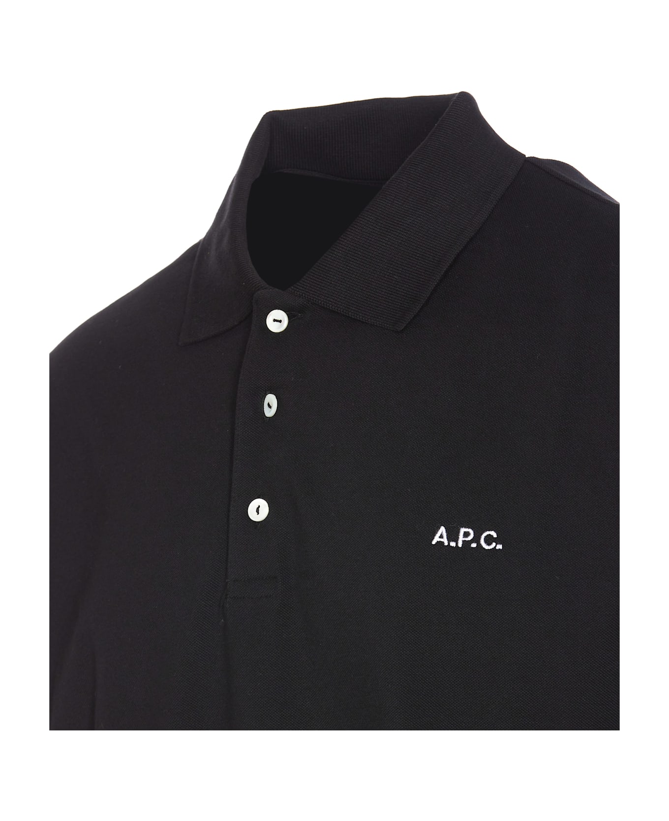 A.P.C. Standard Logo Polo - BLACK