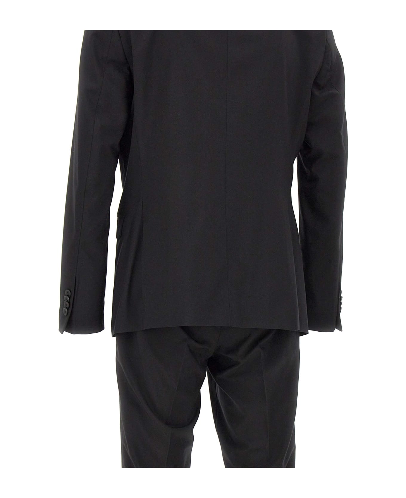 Manuel Ritz Viscose Two-piece Suit - BLACK