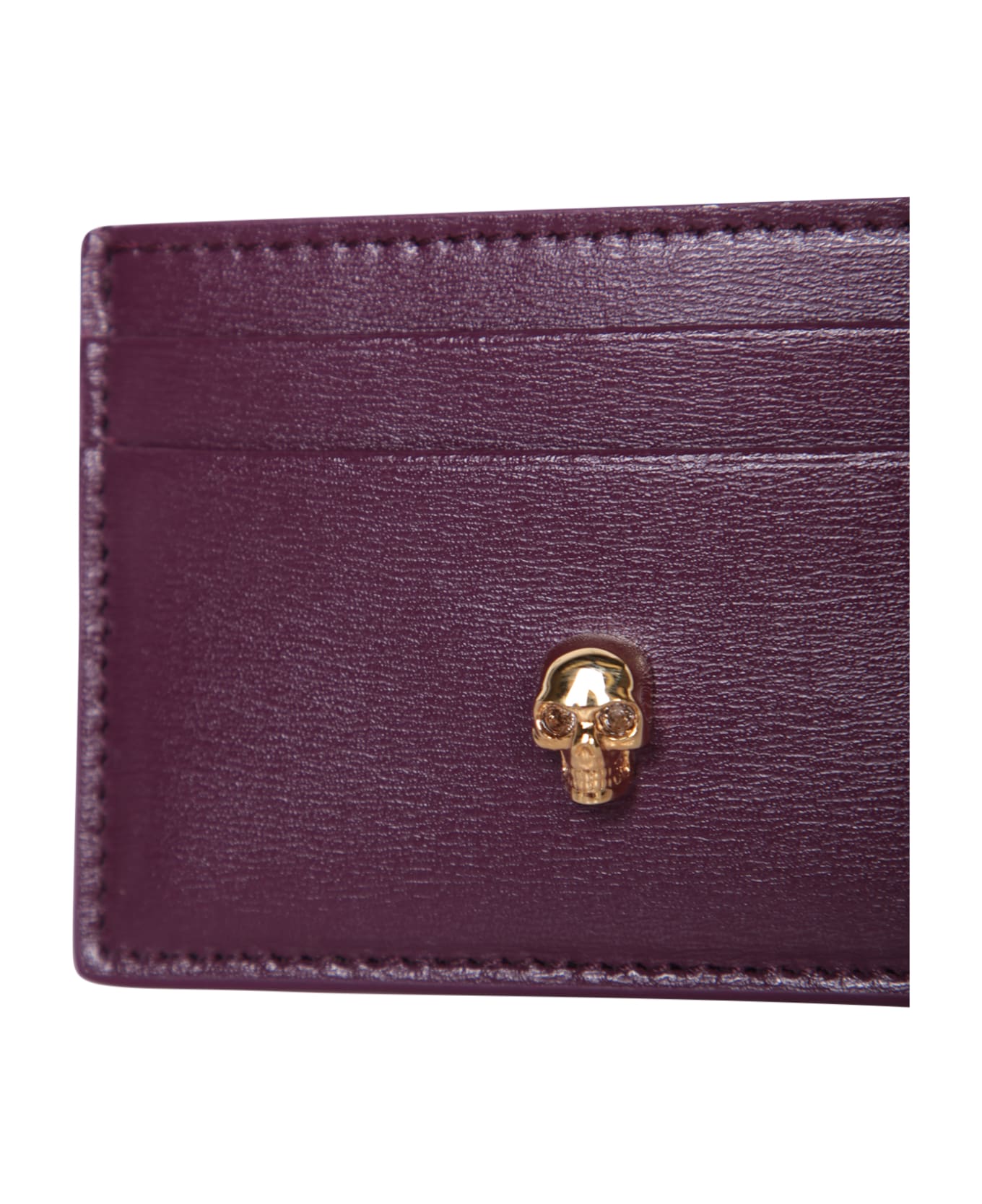 Alexander McQueen Leather Card Holder - Rosso