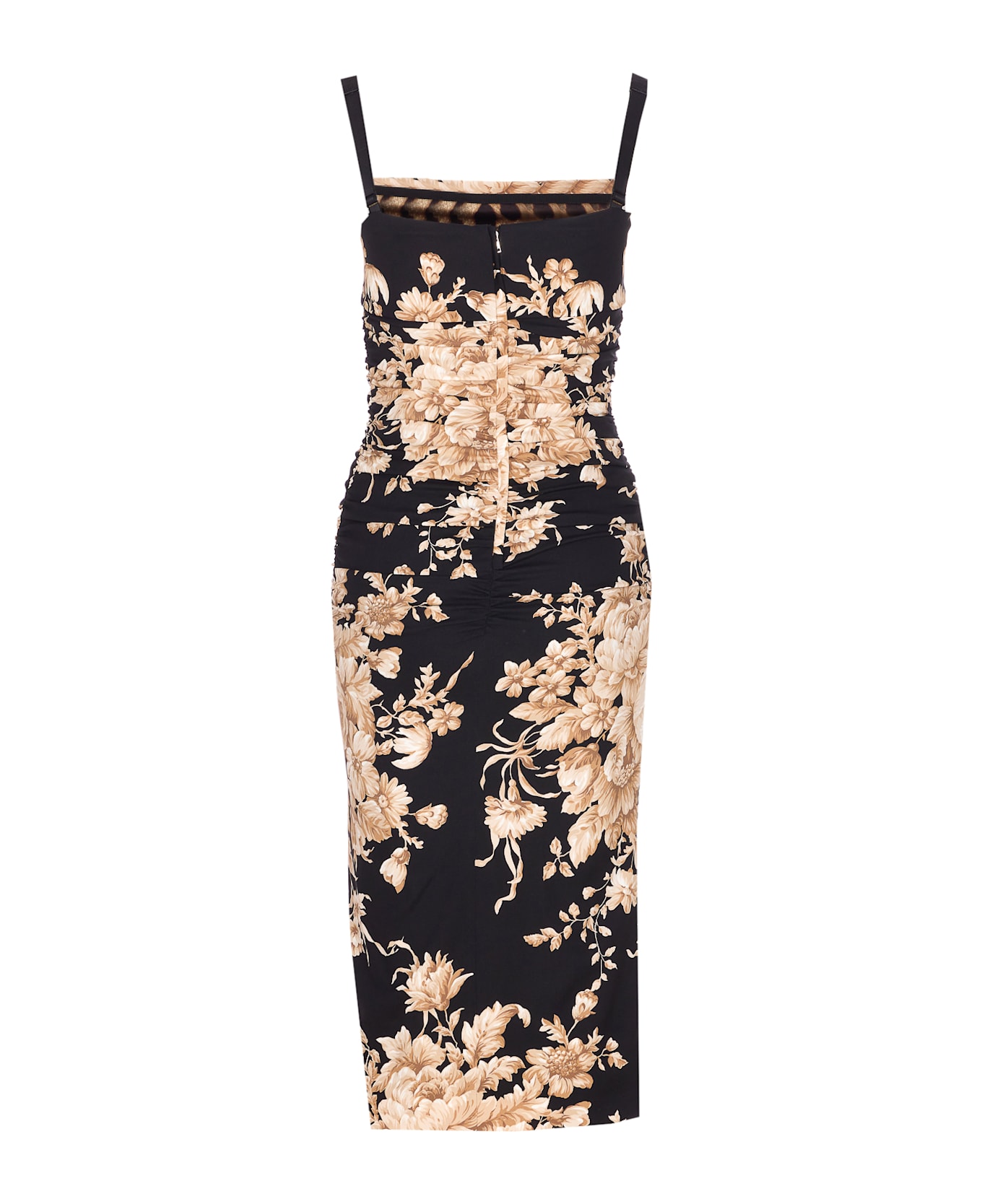 Dolce 
Gabbana Roses Print Dress - Black