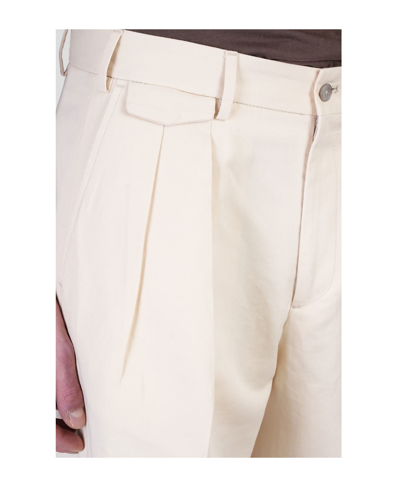 Briglia 1949 Bedfords Shorts In Beige Cotton - beige