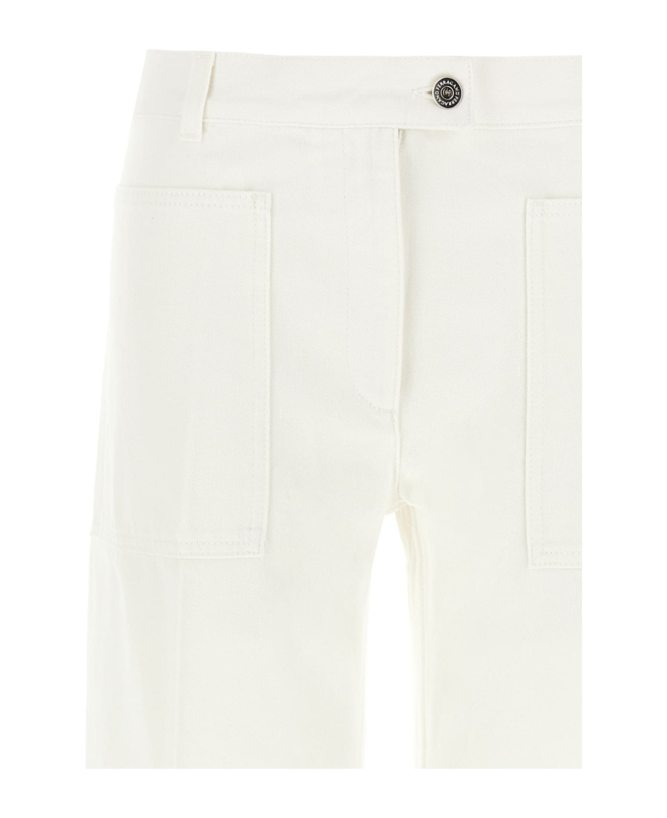 Ferragamo Straight Jeans - White