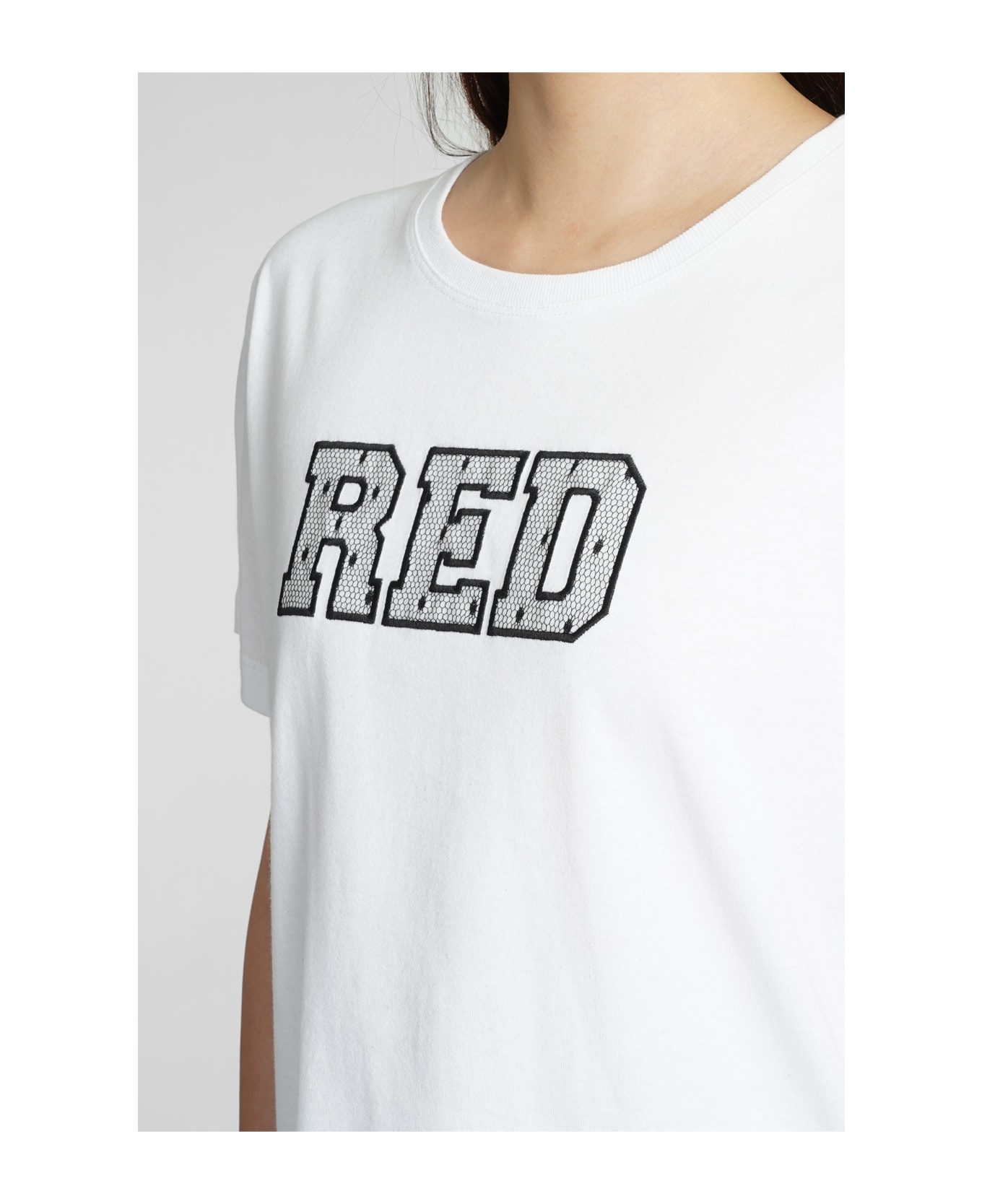 RED Valentino T-shirt In White Cotton - white Tシャツ
