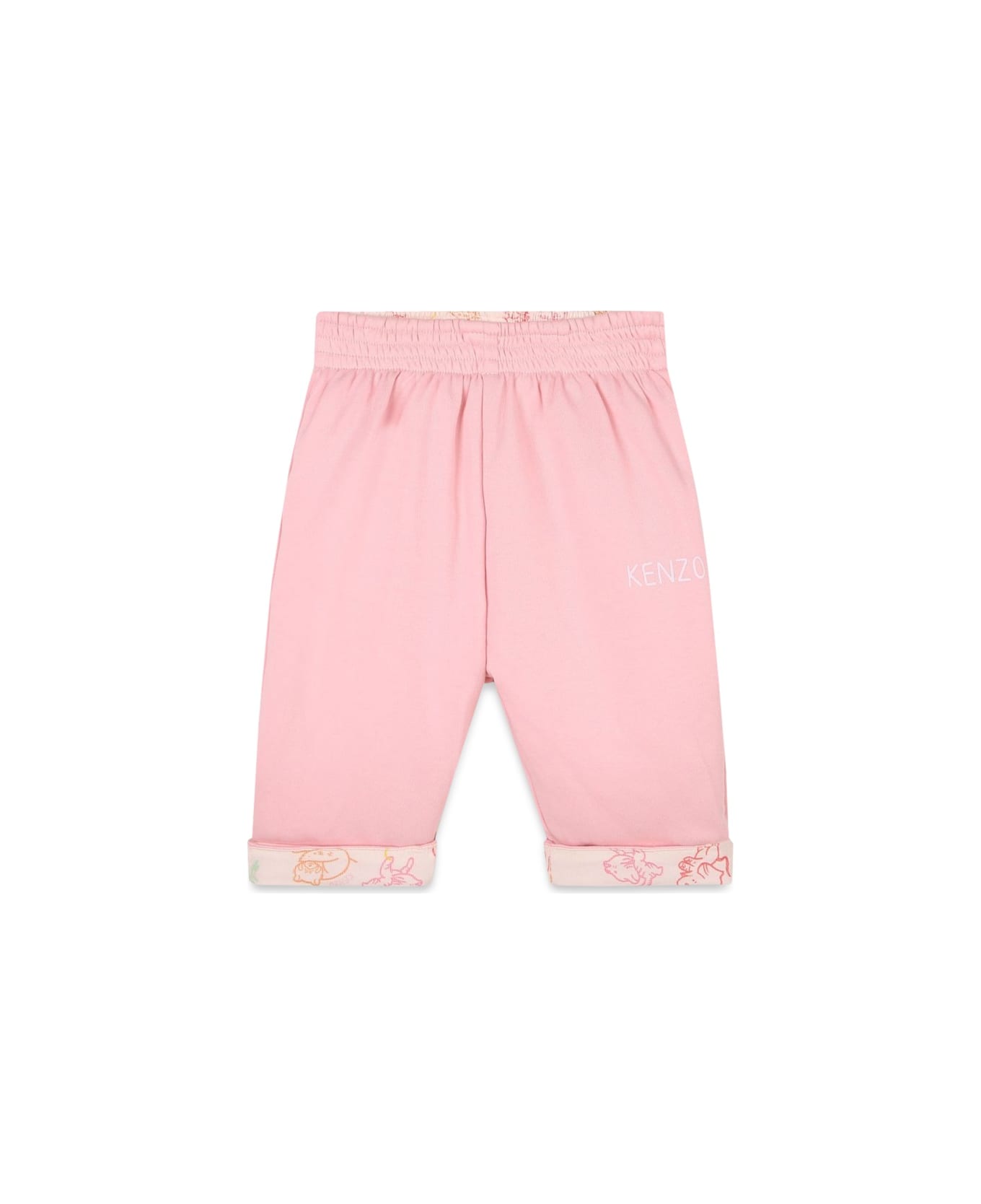 Kenzo Kids Box Cardigan And Reversible Pants - PINK