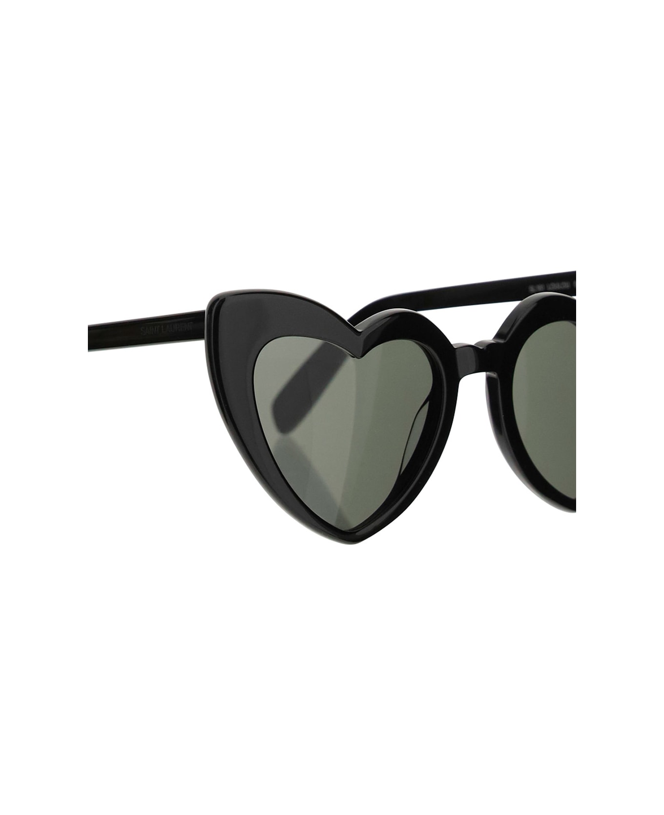 Saint Laurent Loulou Sunglasses - Shiny Black Grey