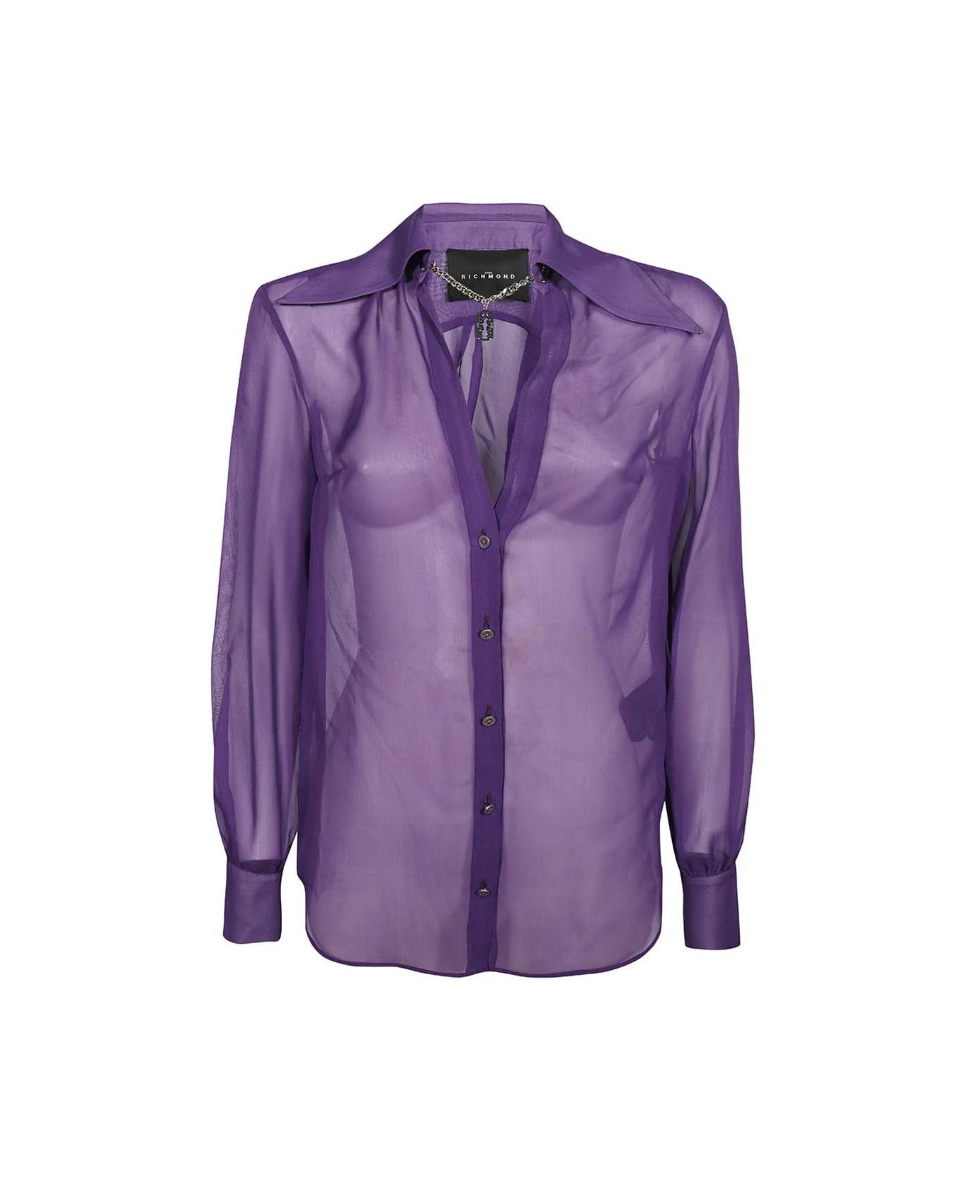 John Richmond Long-sleeved Shirt - purple