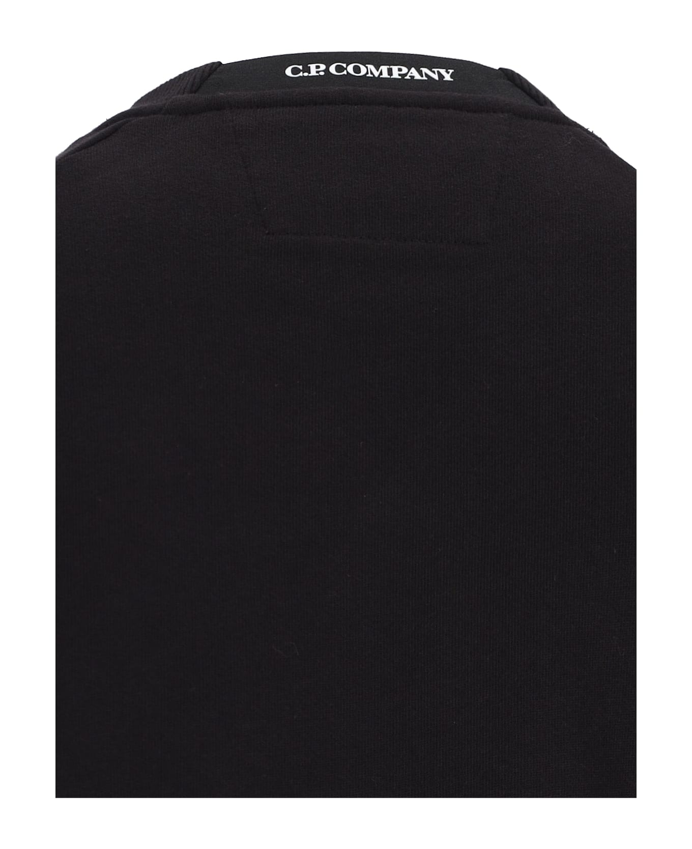 C.P. Company Logo Crewneck Sweatshirt - BLACK