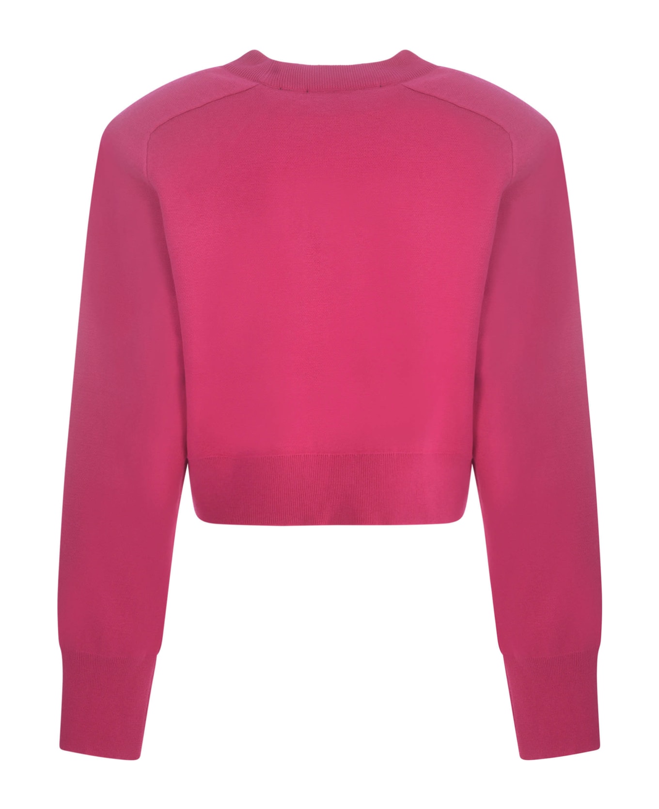 Rotate by Birger Christensen Sweatshirt Rotate In Cotton And Cashmere Blend - Fucsia フリース