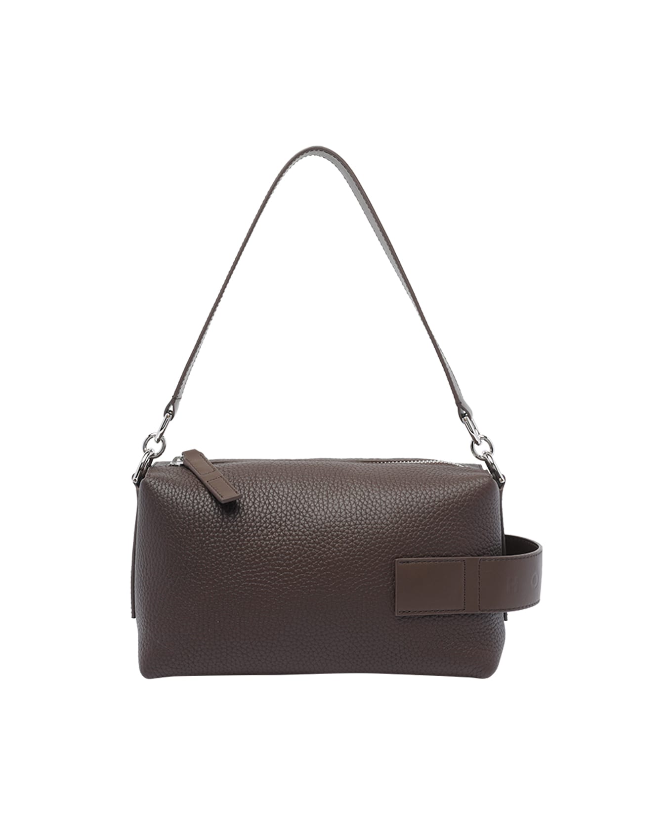 Hogan Mini Hogan Script Bauletto Bag - Brown