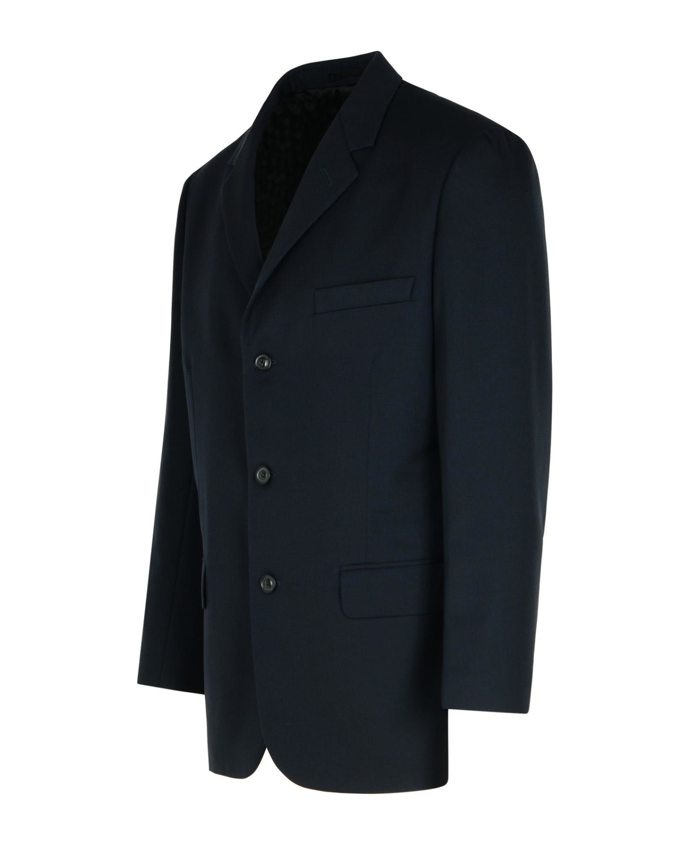 Maison Margiela Navy Virgin Wool Blazer - Navy