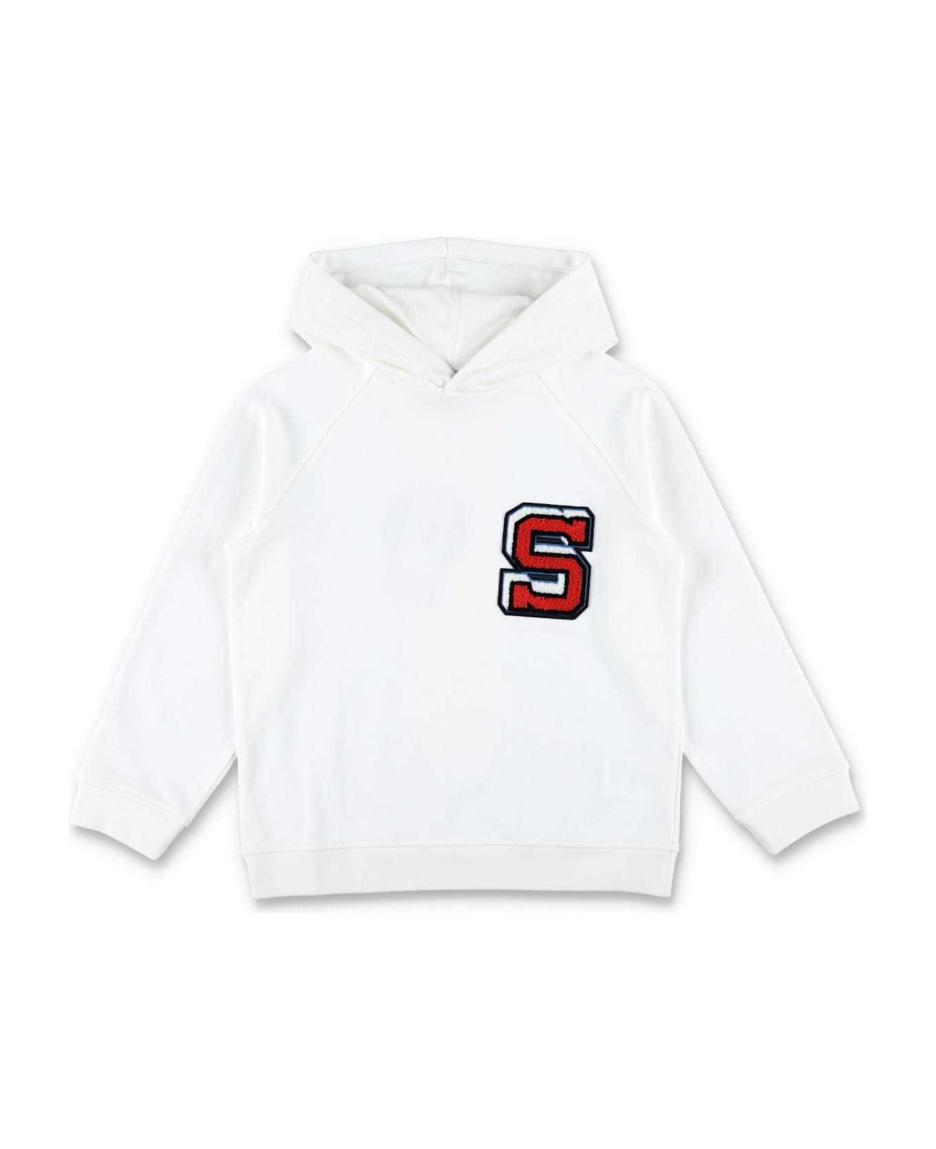 Stella McCartney Kids Kid - "s" Patch Hoodie - WHITE