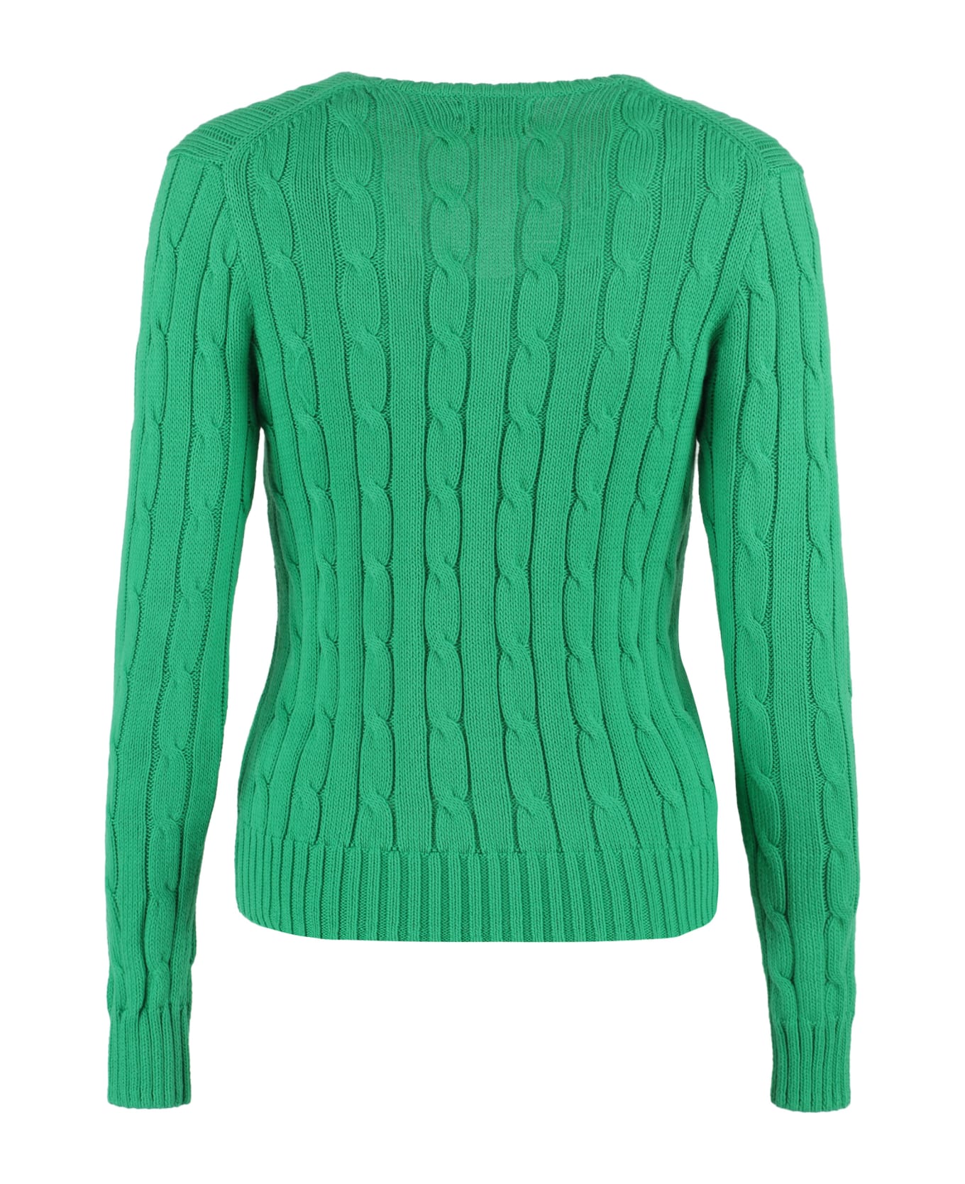 Polo Ralph Lauren Cable Knit Sweater Polo Ralph Lauren - GREEN ニットウェア