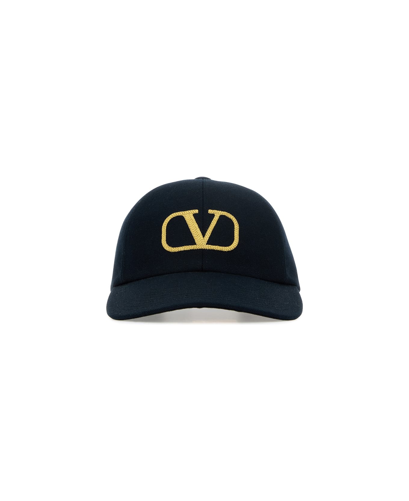 Valentino Garavani Black Cotton Baseball Cap - BLUNOTTEOROORO