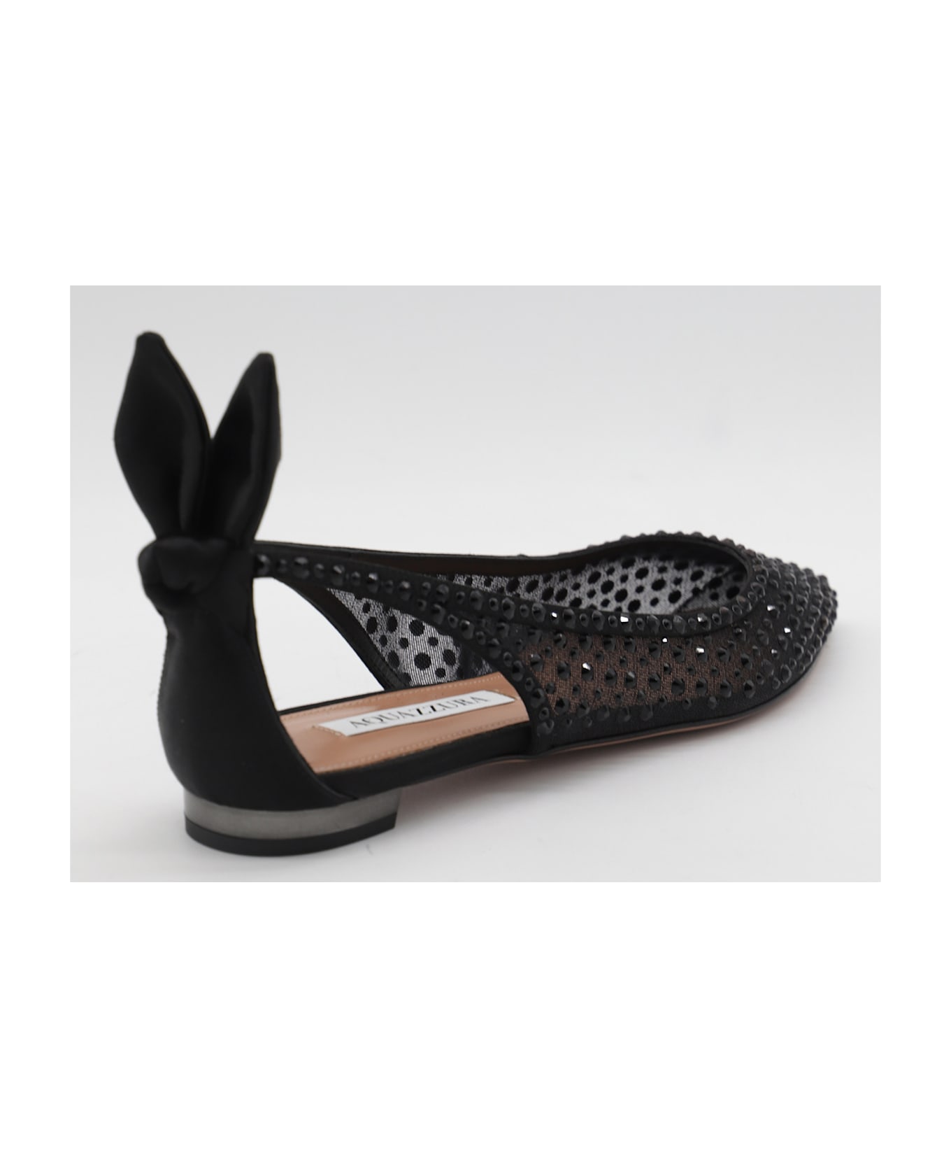 Aquazzura Black Flats - Black