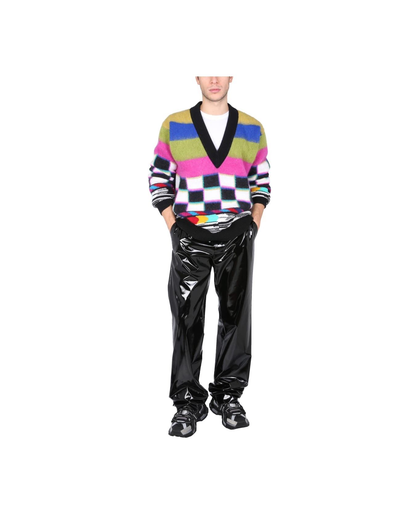 Dolce & Gabbana "glitch" Sweater - MULTICOLOUR ニットウェア