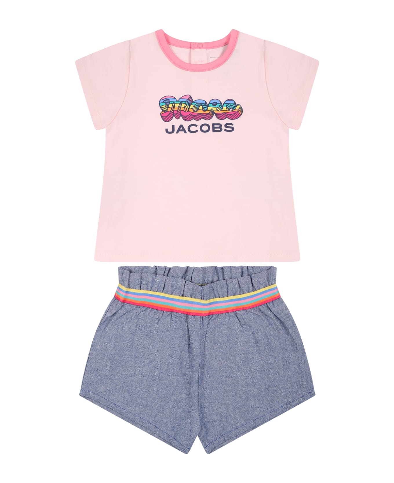 Marc Jacobs Multicolor Suit For Baby Girl With Logo - Multicolor ボトムス