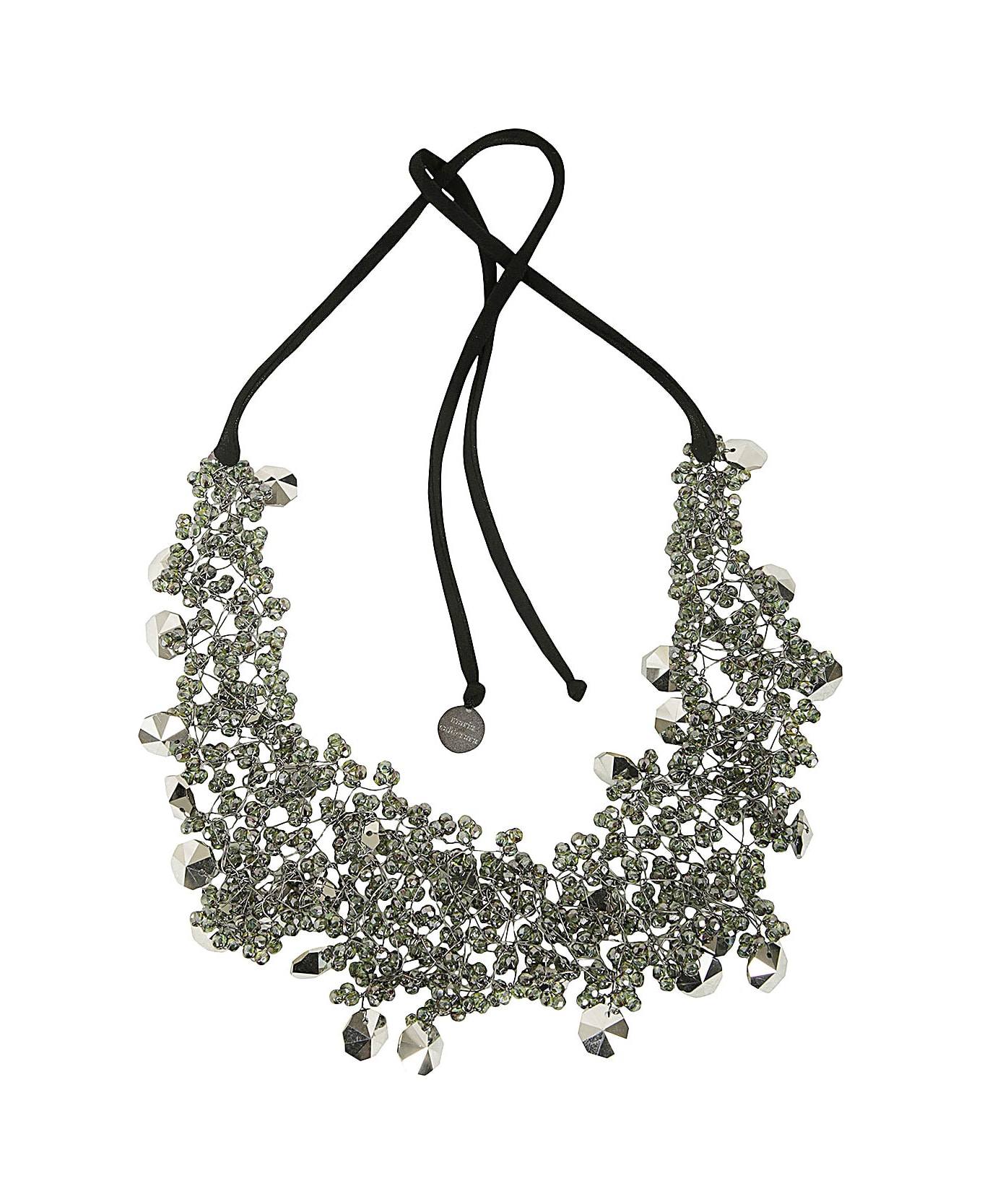 Maria Calderara Crystals Necklace - W Green ネックレス