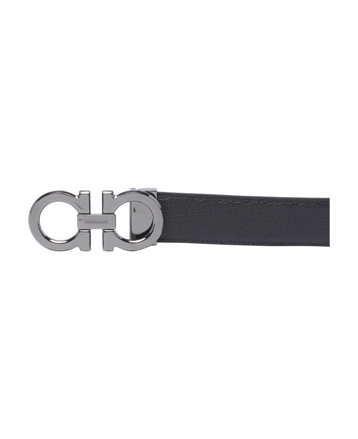 Ferragamo Reversible Gancini Belt - Black