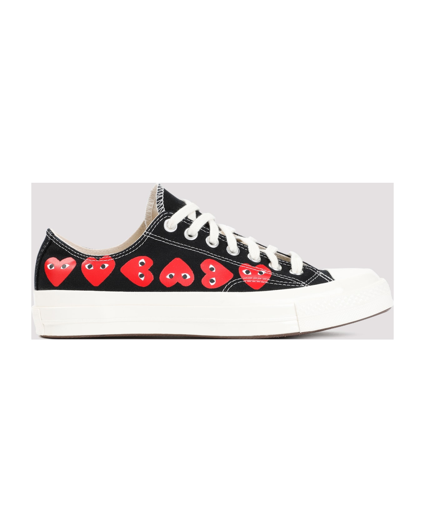 Comme des Garçons Play Comme Des Garçonsplay Multi Heart Low Top Sneakers - Black