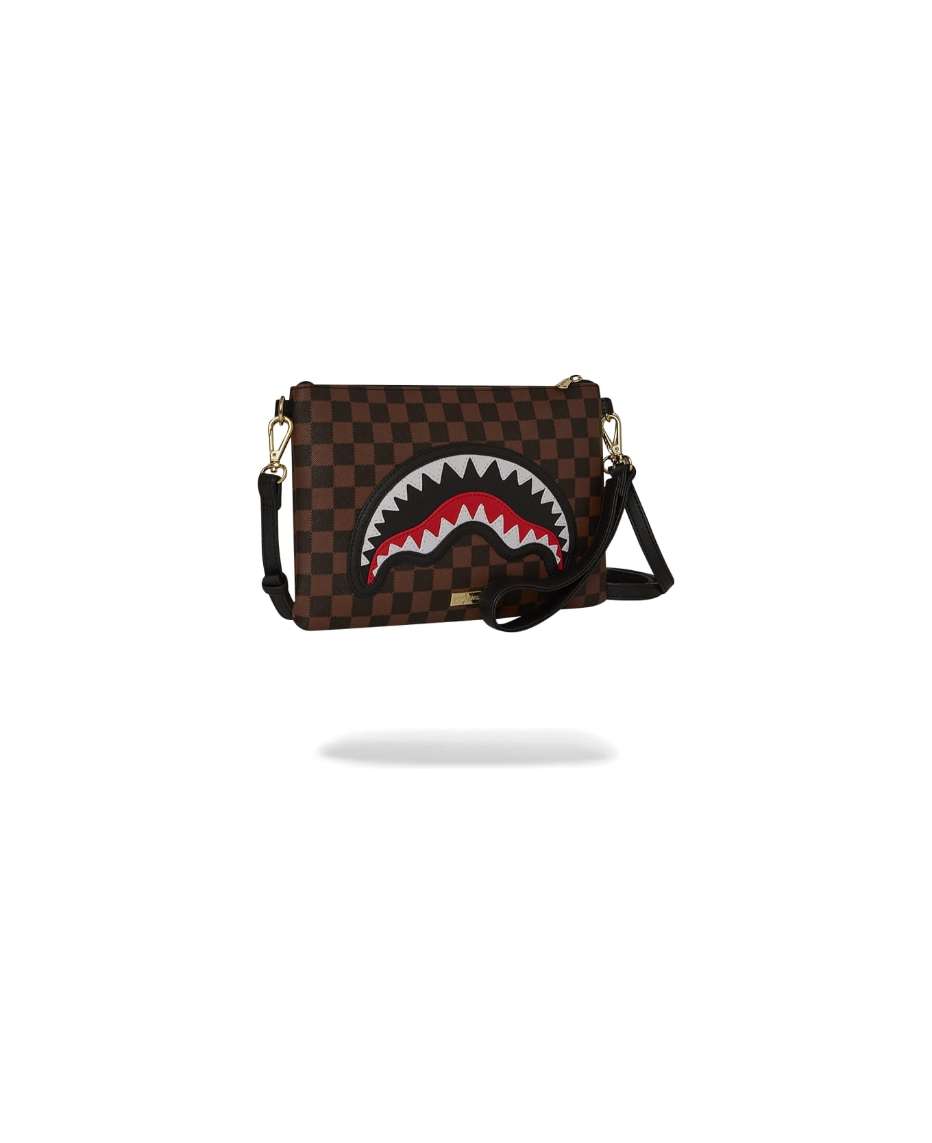 Sprayground Sawtooth Sharks In Paris Crossover Clutch - Black
