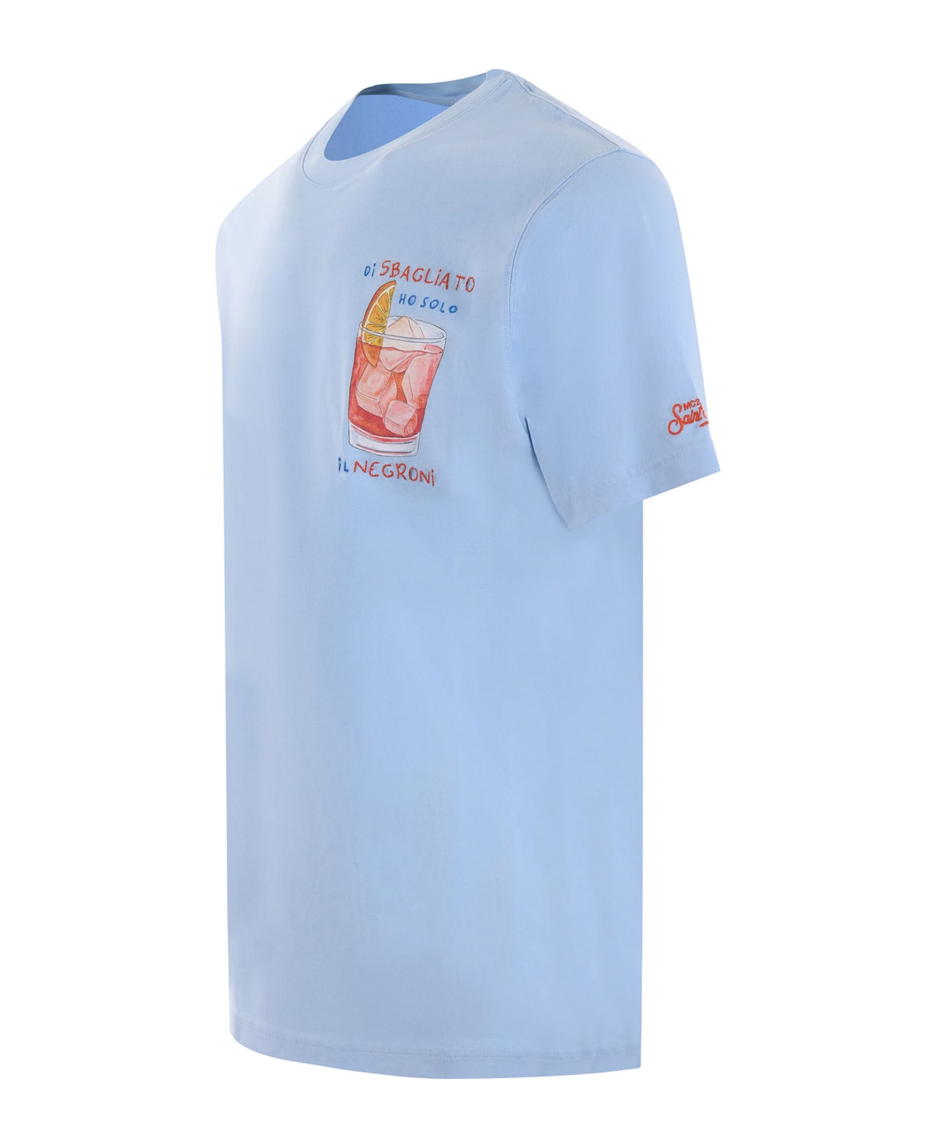 MC2 Saint Barth T-shirt Mc2 Saint Barth "di Sbagliato Ho Solo Il Negroni" In Cotone Disponibile Store Scafati - Celeste シャツ