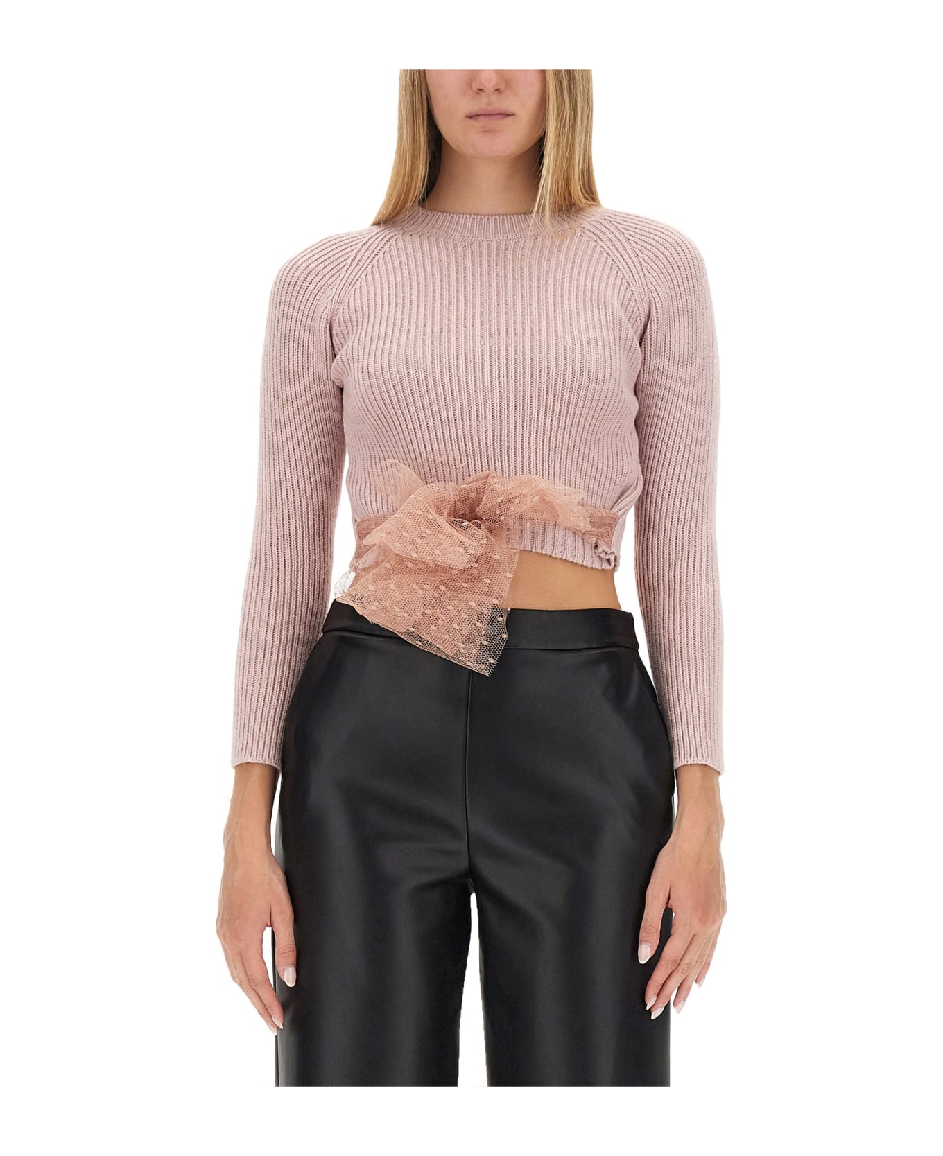 RED Valentino Jersey With Bow - PINK