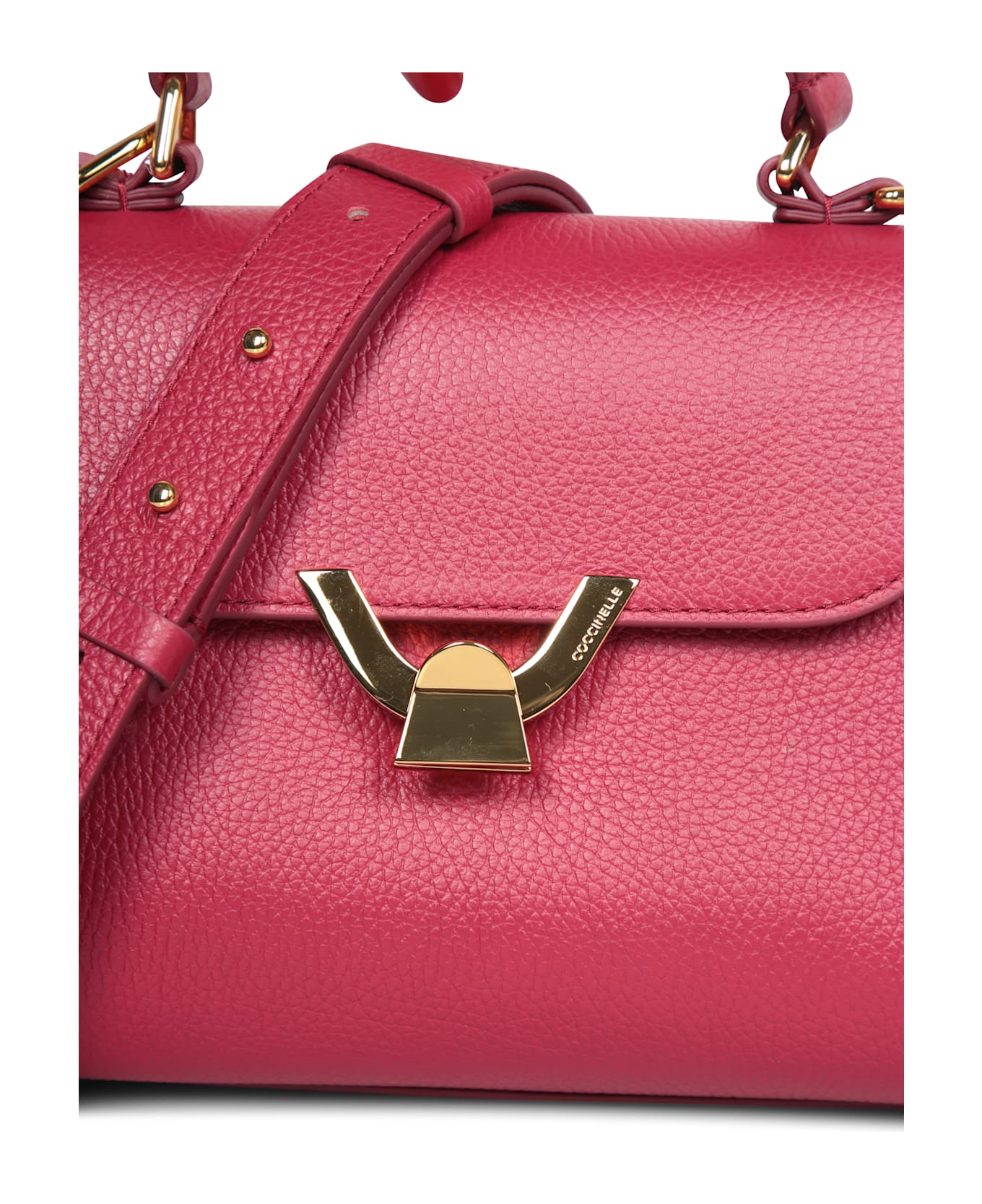 Coccinelle Dew Top Handle Bag In Bordeaux - Bordeaux