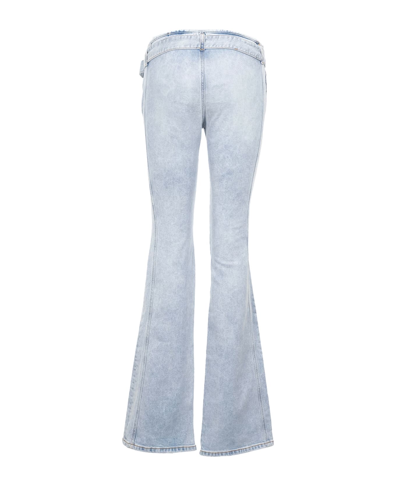 Diesel D-ebbey Belted Flared Jeans - Blue デニム