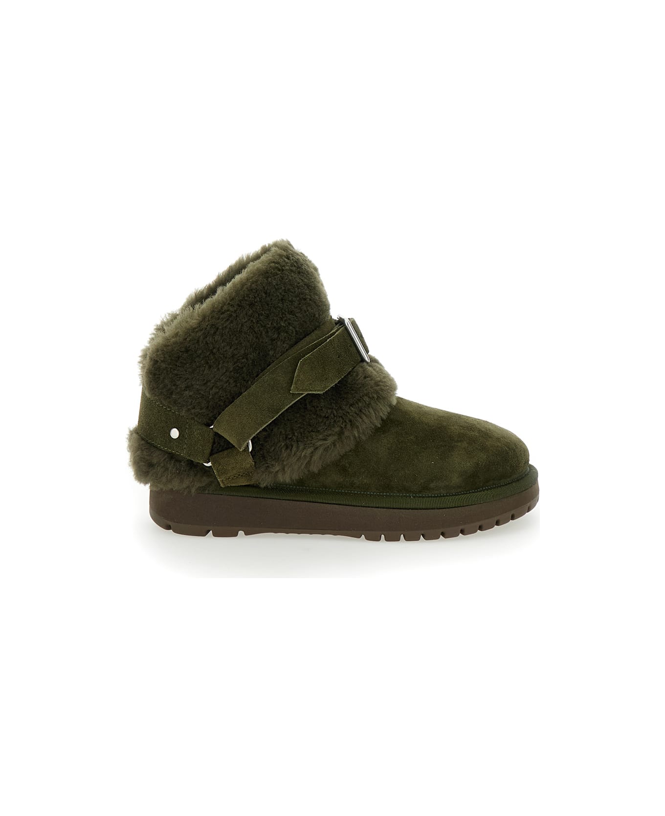 Burberry Brown Sheep Boots - Green