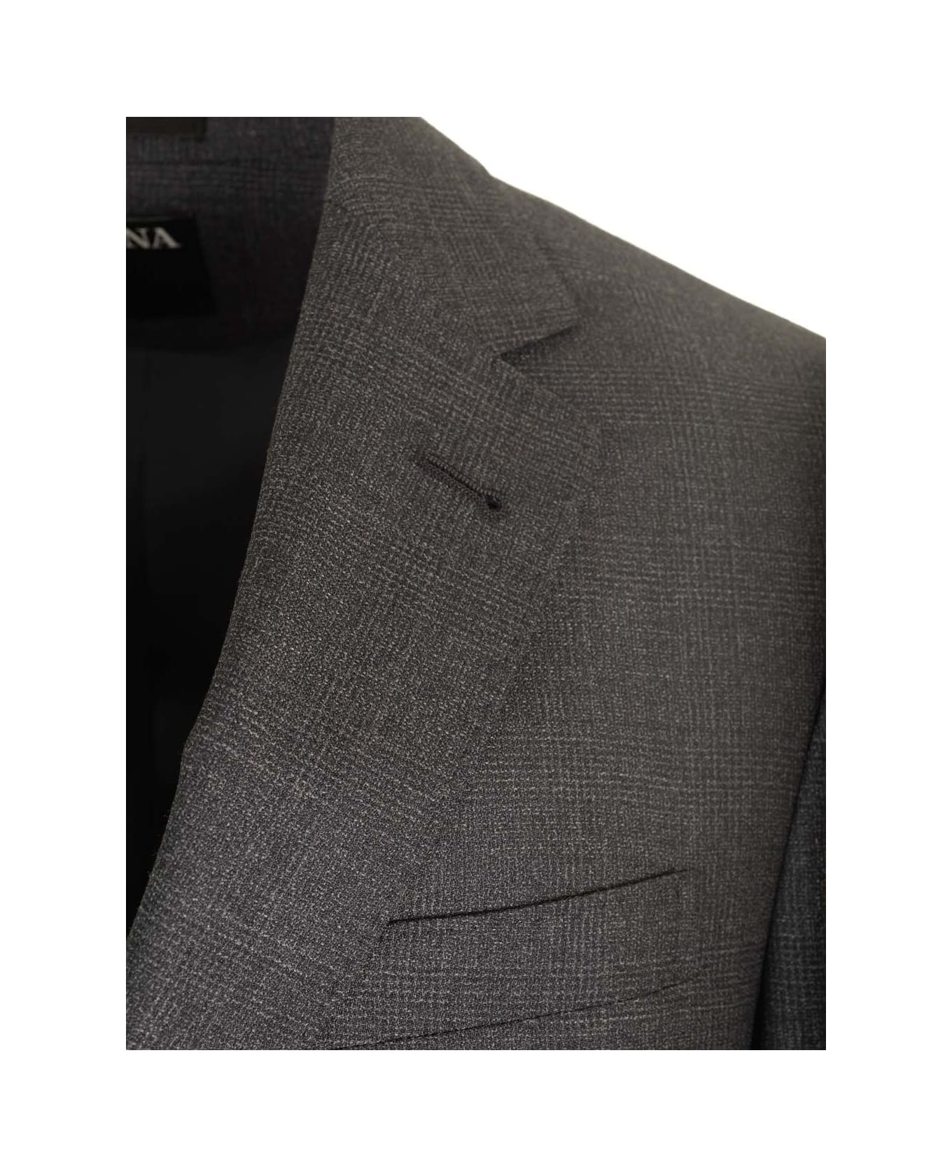 Zegna Grey Galles Pure Wool Tailored Suit - Grey