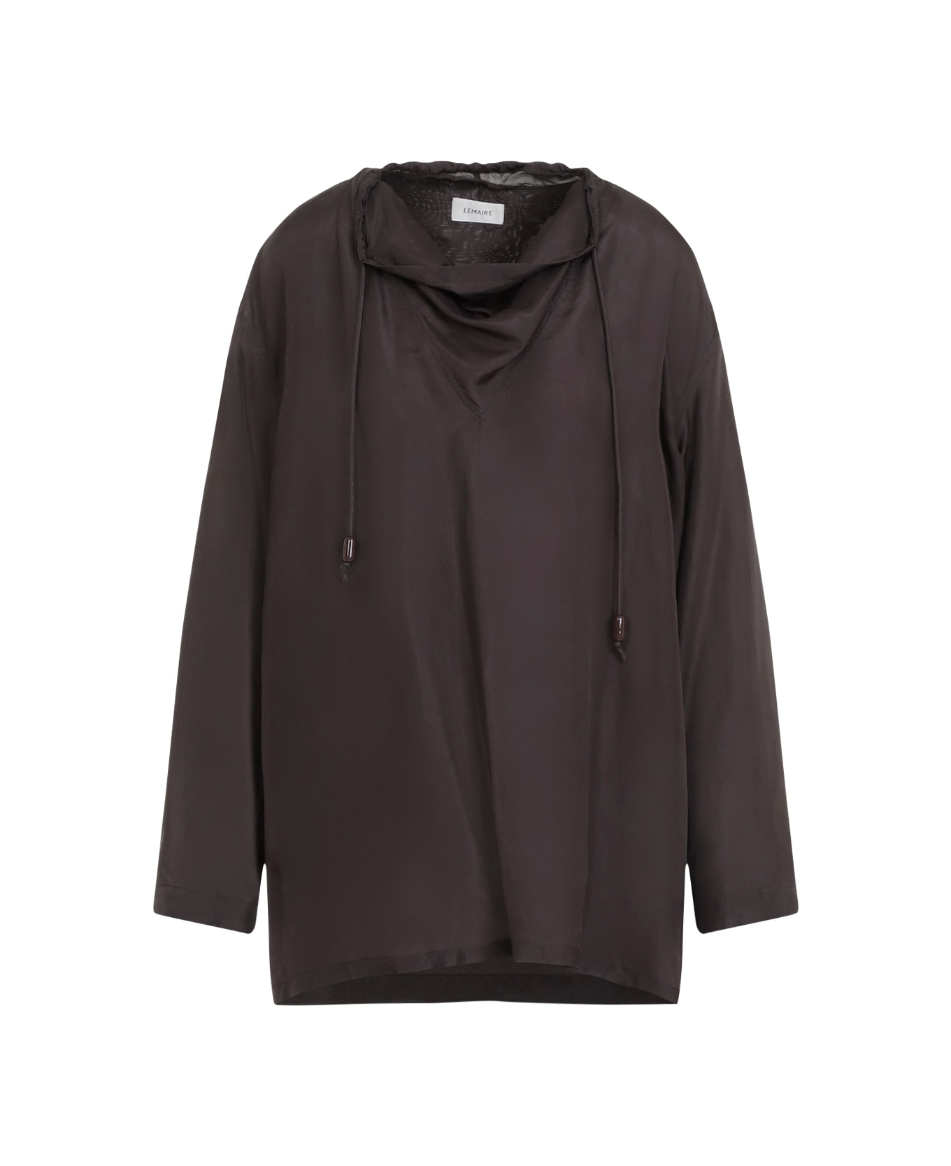 Lemaire Shawl Collar Top - Espresso