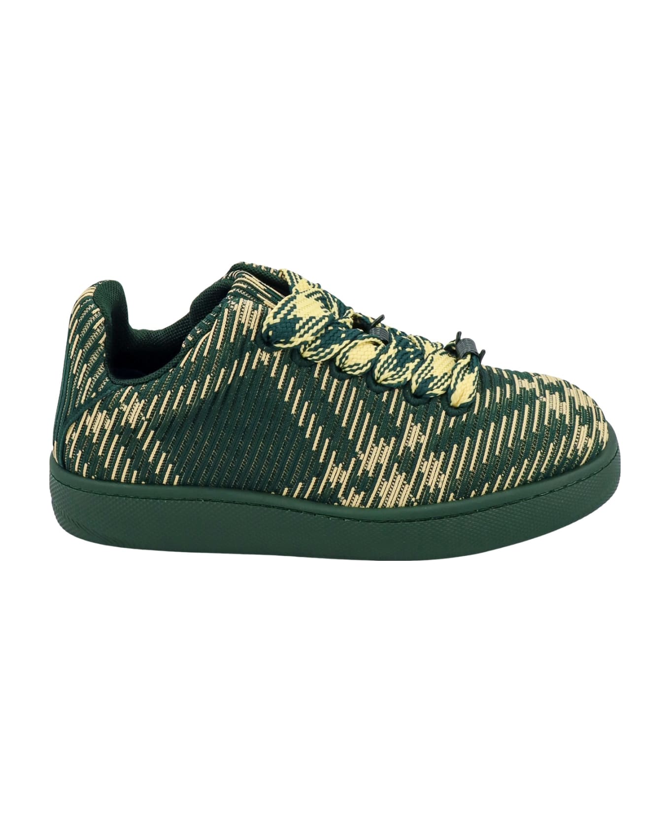 Burberry Ms18 Knit Low Top Sneakers - Primrose IP Check