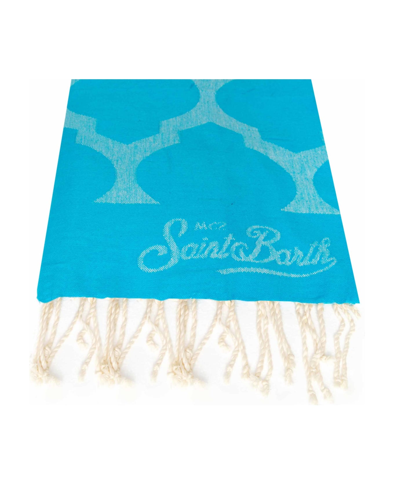 MC2 Saint Barth Damask Pattern Jacquard Beach Towel - BLUE