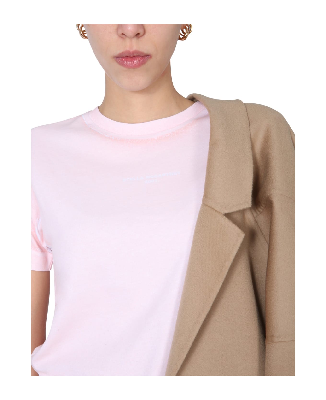 Stella McCartney Crew Neck T-shirt - Rosa