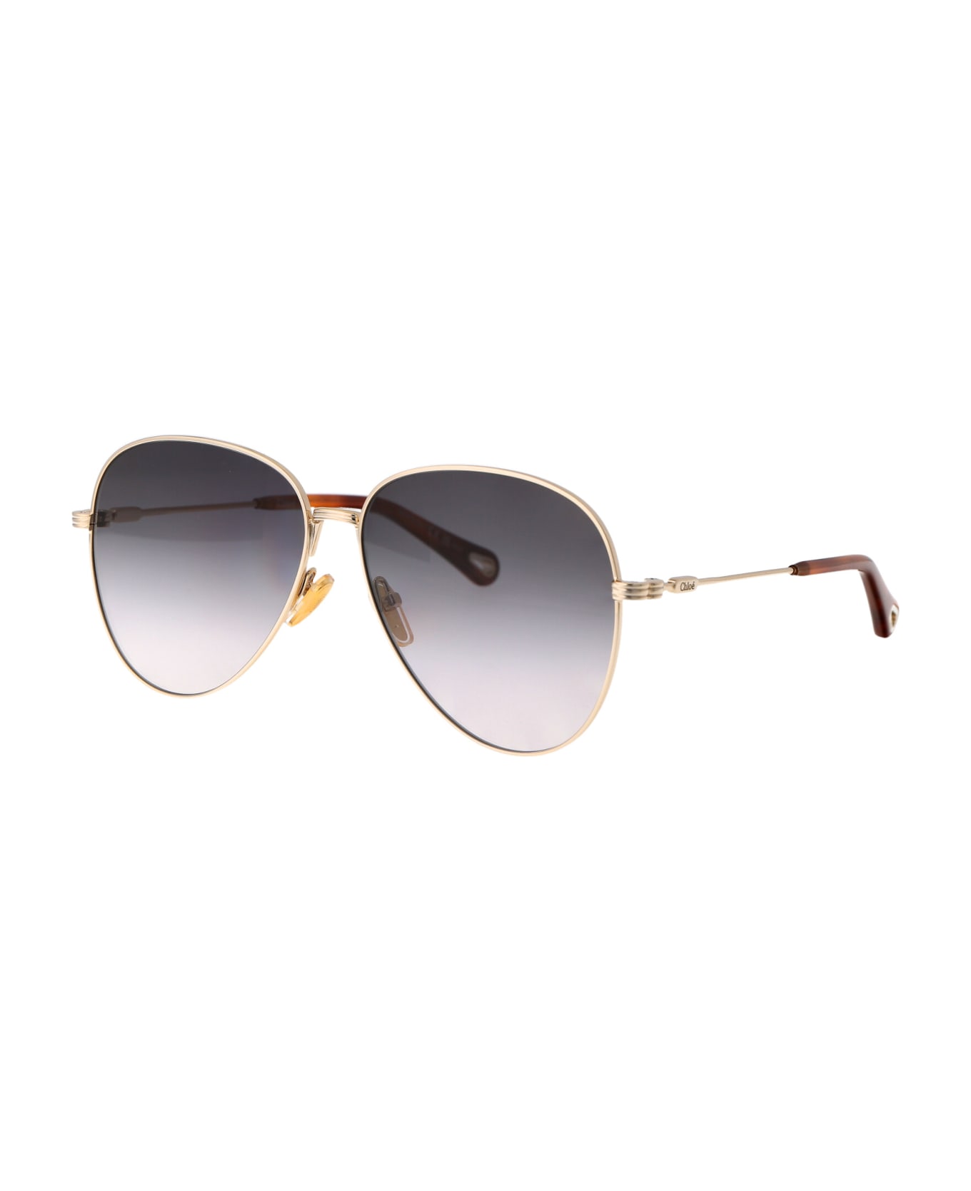 Chloé Eyewear Ch0177s Sunglasses - 001 GOLD GOLD GREY サングラス
