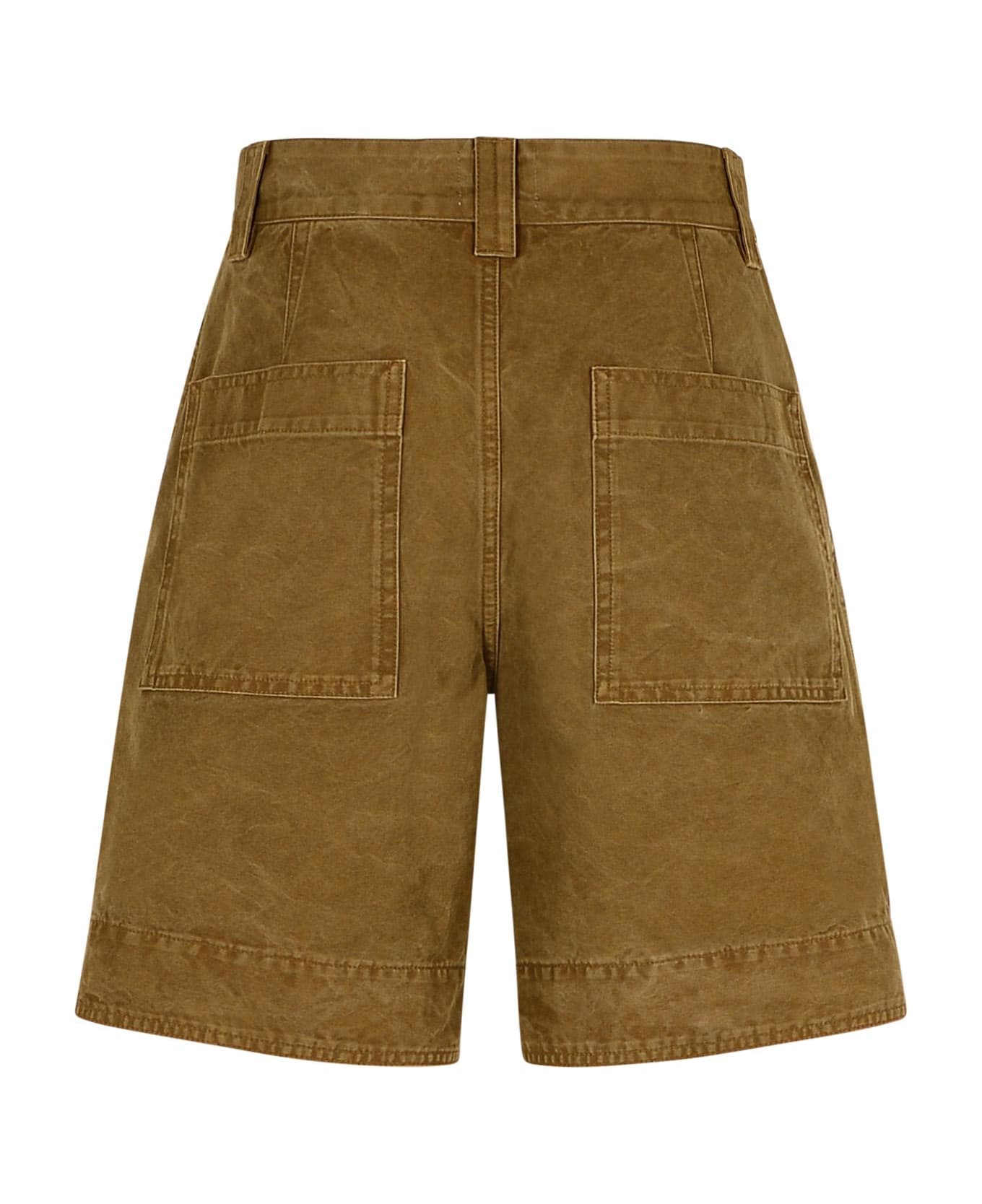 Marant Étoile 'katja' Brown Cotton Shorts - Brown
