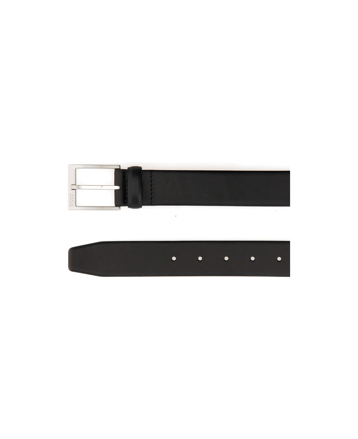 Hugo Boss Belt With Buckle - BLACK ベルト