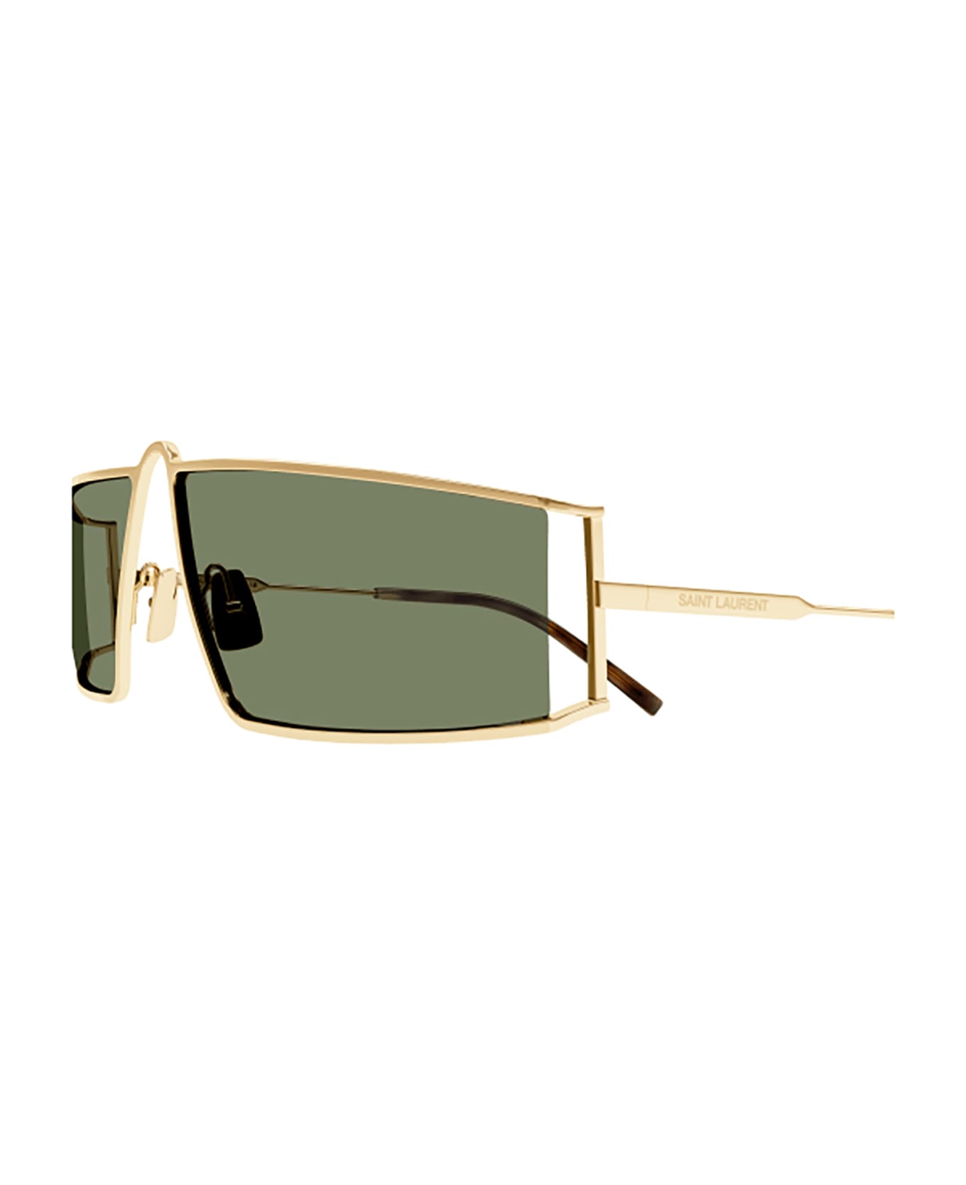 Saint Laurent Eyewear SL 606 Sunglasses - Gold Gold Green