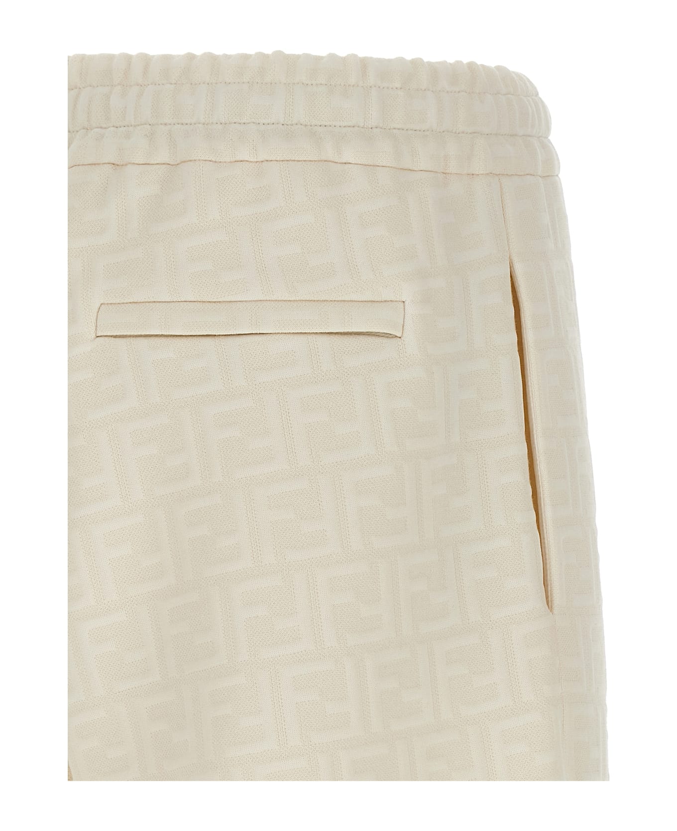 Fendi Ff Monogram Joggers - White