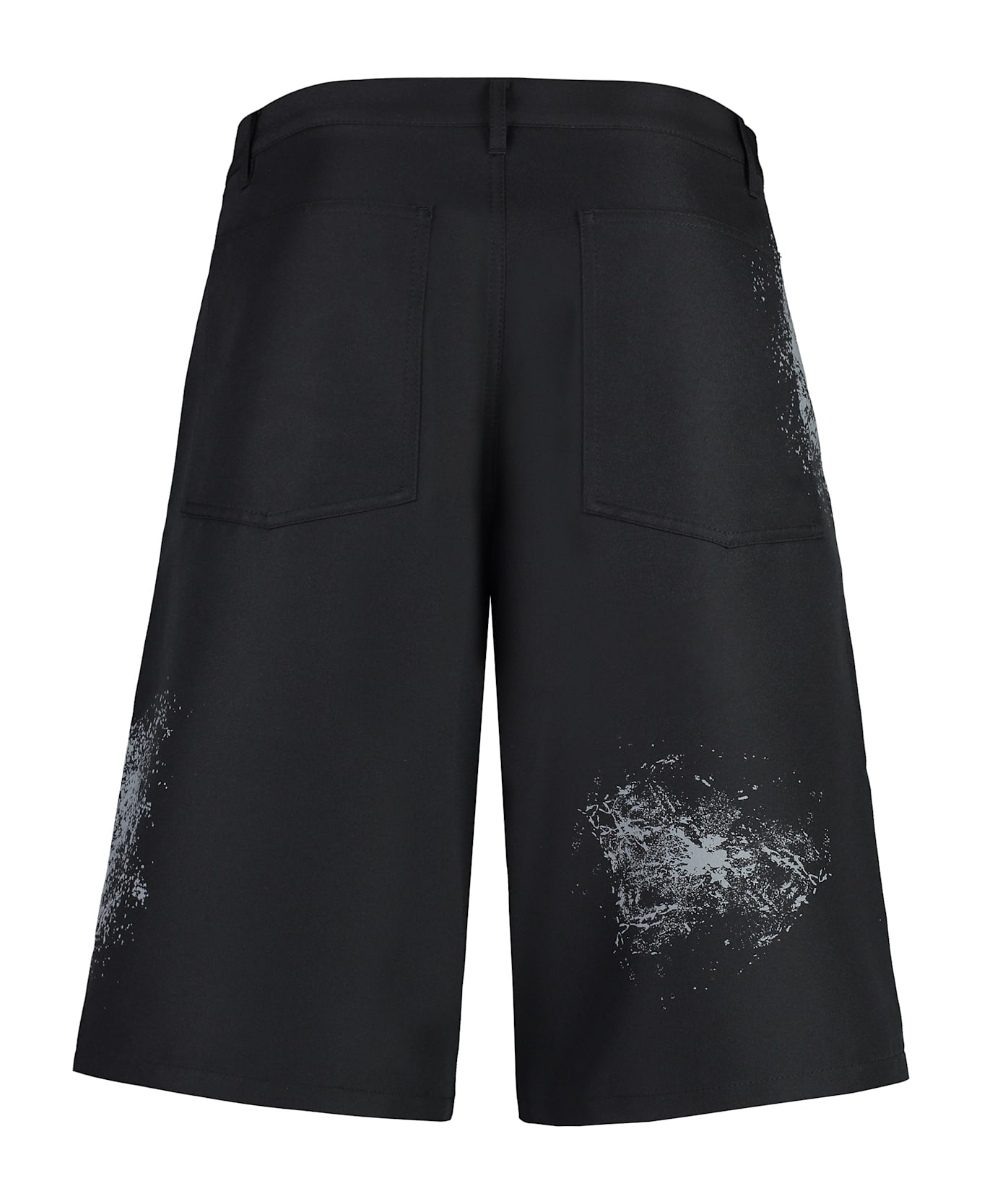 Comme des Garçons Shirt Techno Fabric Bermuda-shorts - black