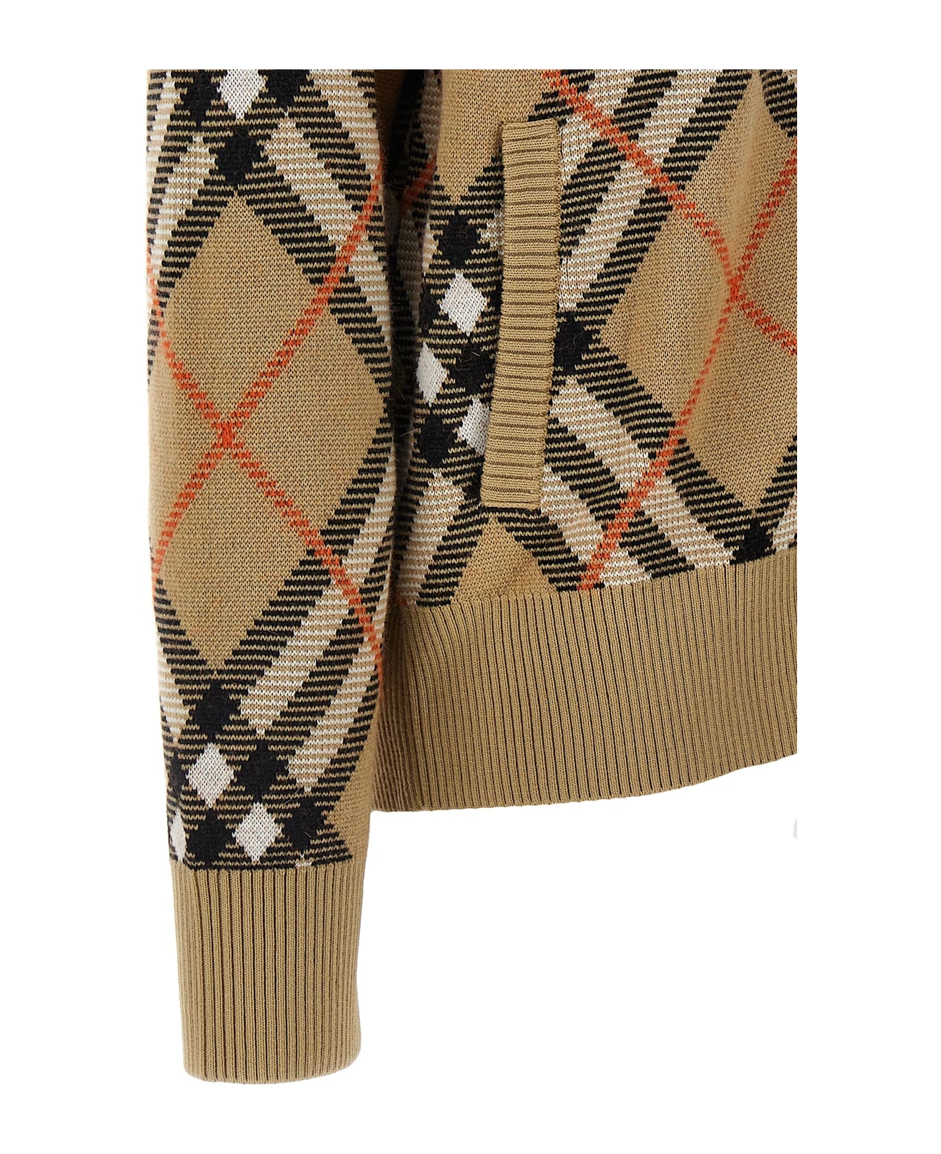 Burberry Check Cardigan - Multicolor