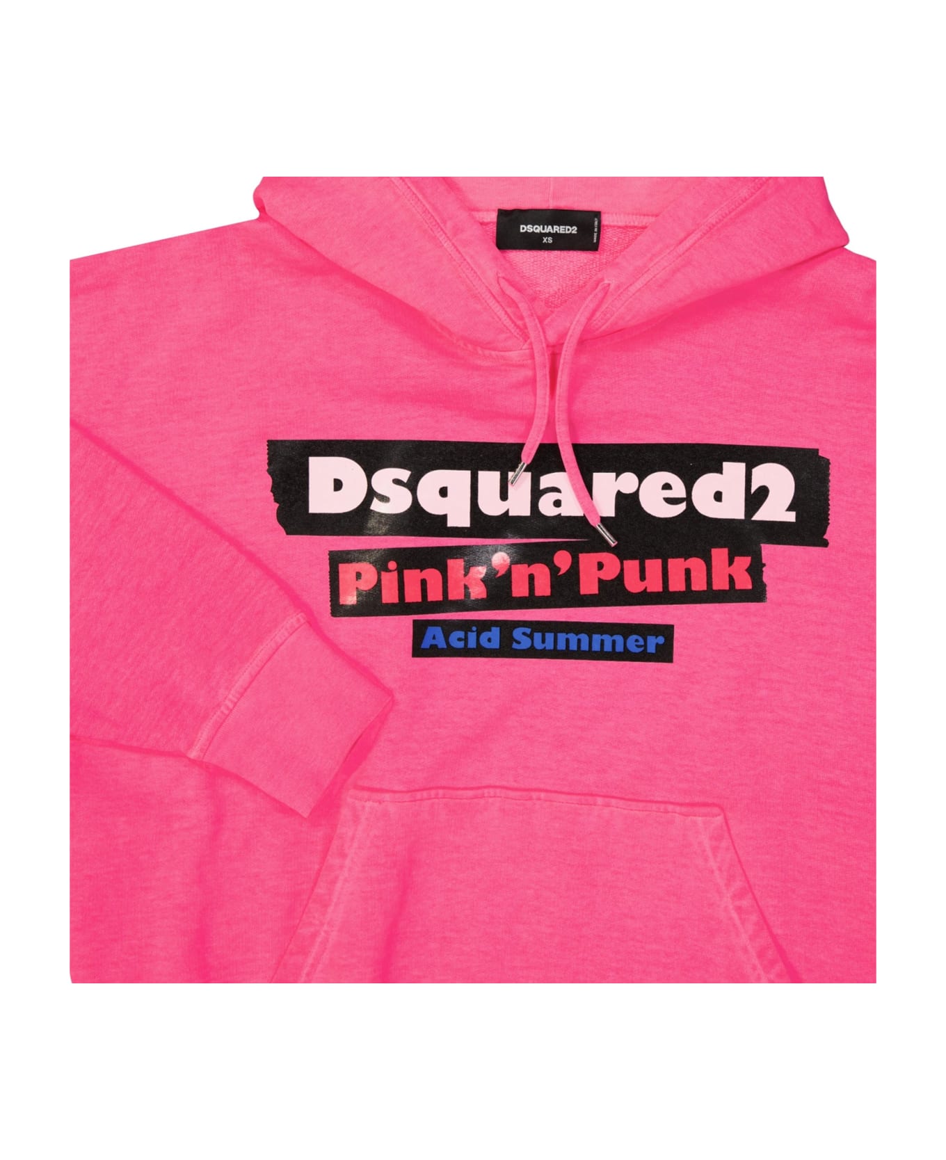 Dsquared2 Logo Hooded Sweatshirt - Pink